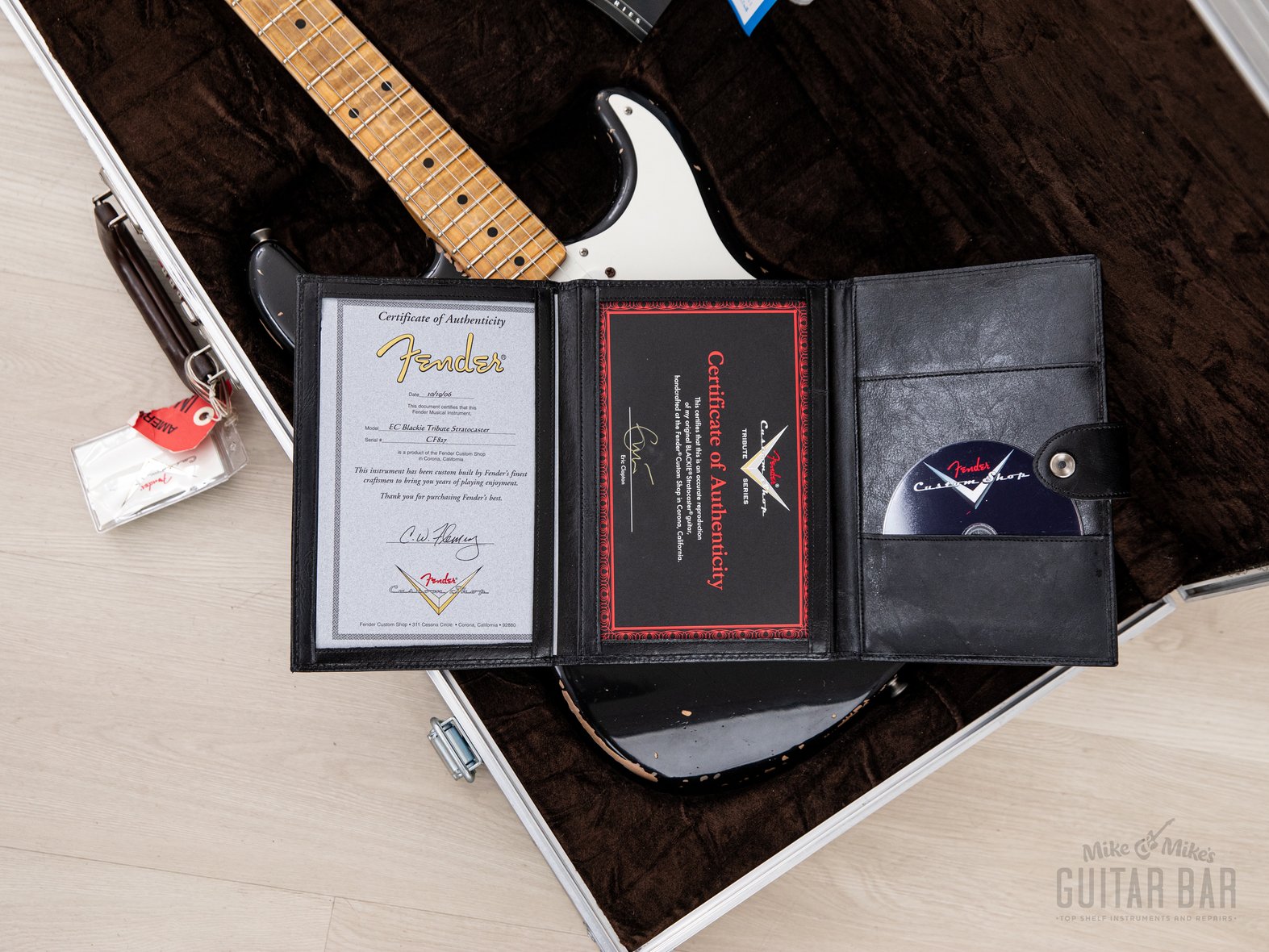 2006 Fender Masterbuilt Chris Fleming Eric Clapton Blackie Tribute Mint w/ Duck Bros Case, Tags, Receipt