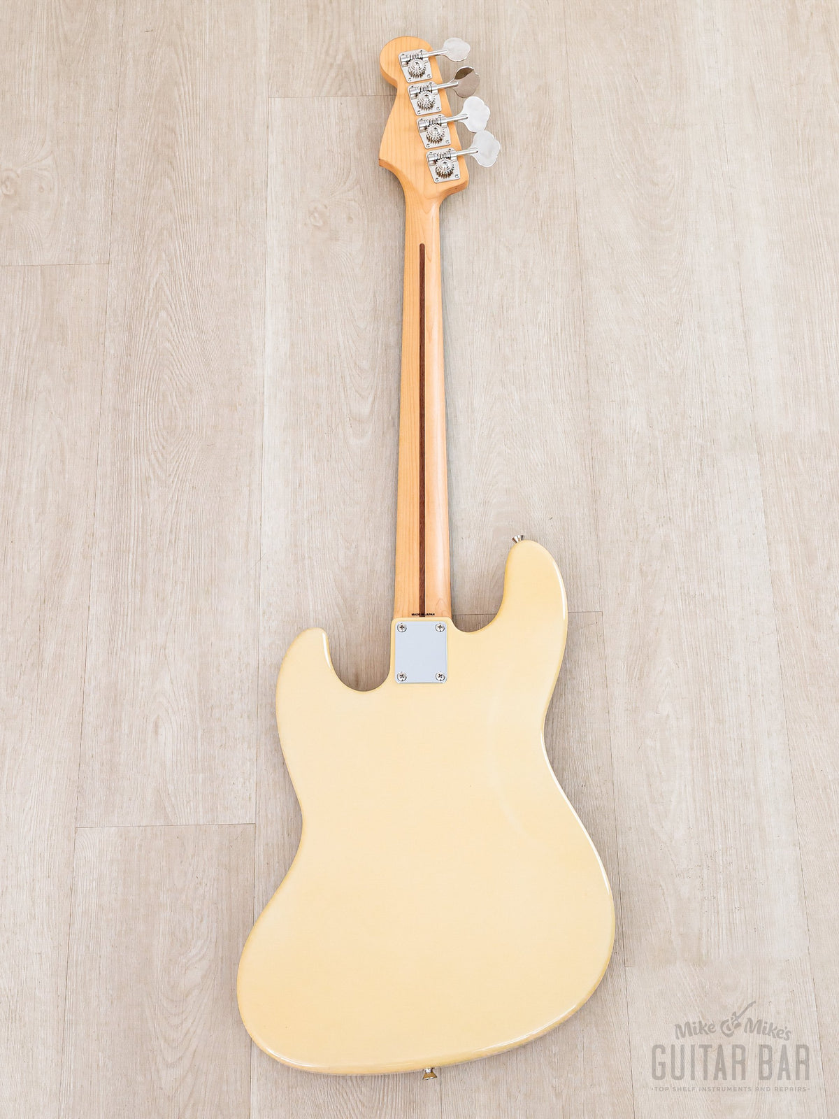 2011 Fender Aerodyne Jazz Bass PJ Vintage White, full back