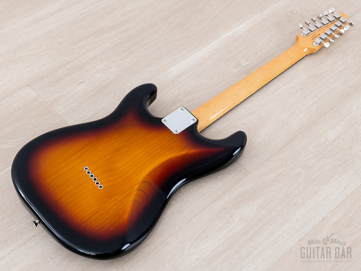 2024 Fender Stratocaster XII 12-string Sunburst, back of body