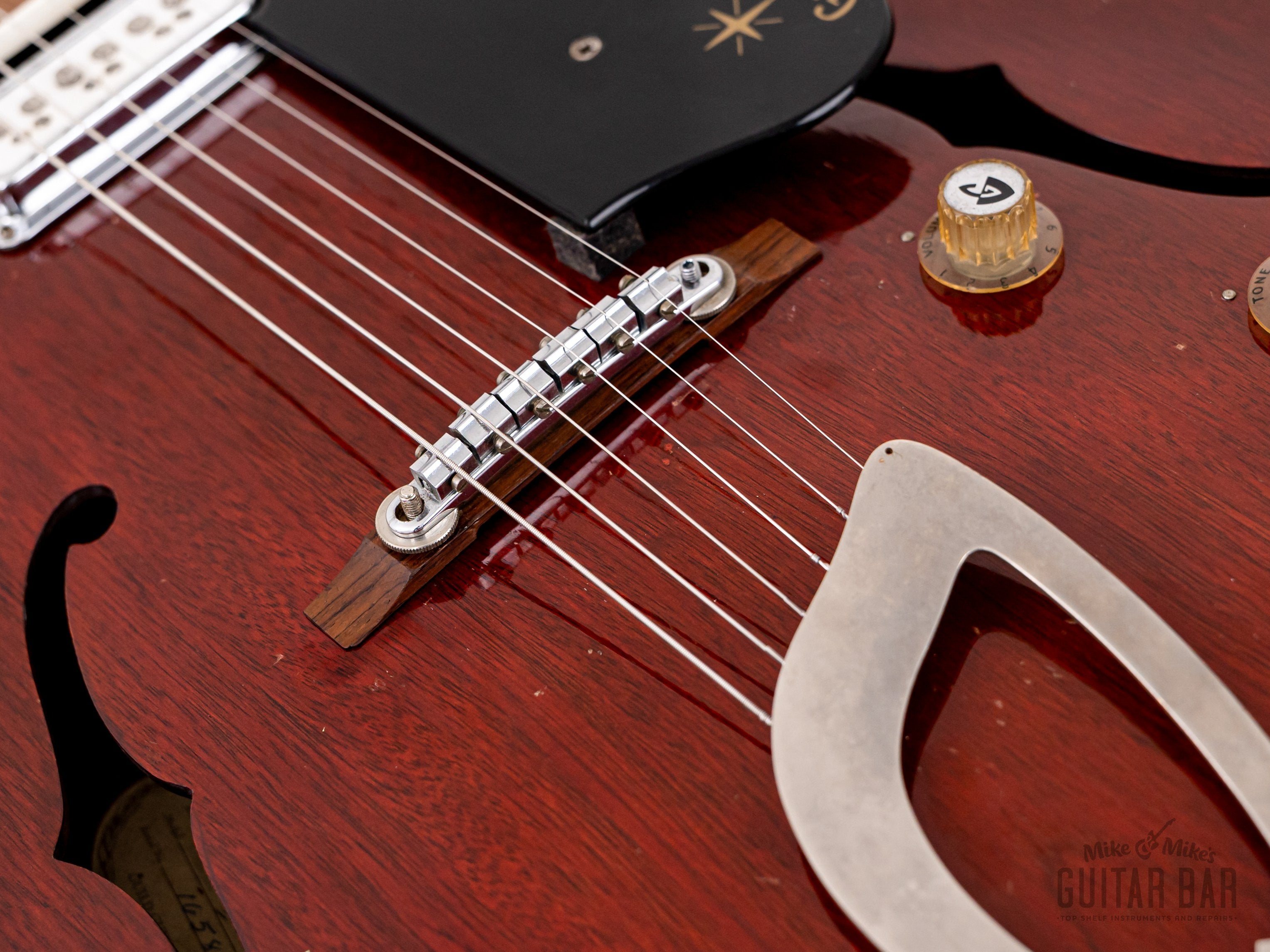 1961 Guild Starfire I Vintage Hollowbody Electric Guitar Cherry Red w/ DeArmond DynaSonic, Case