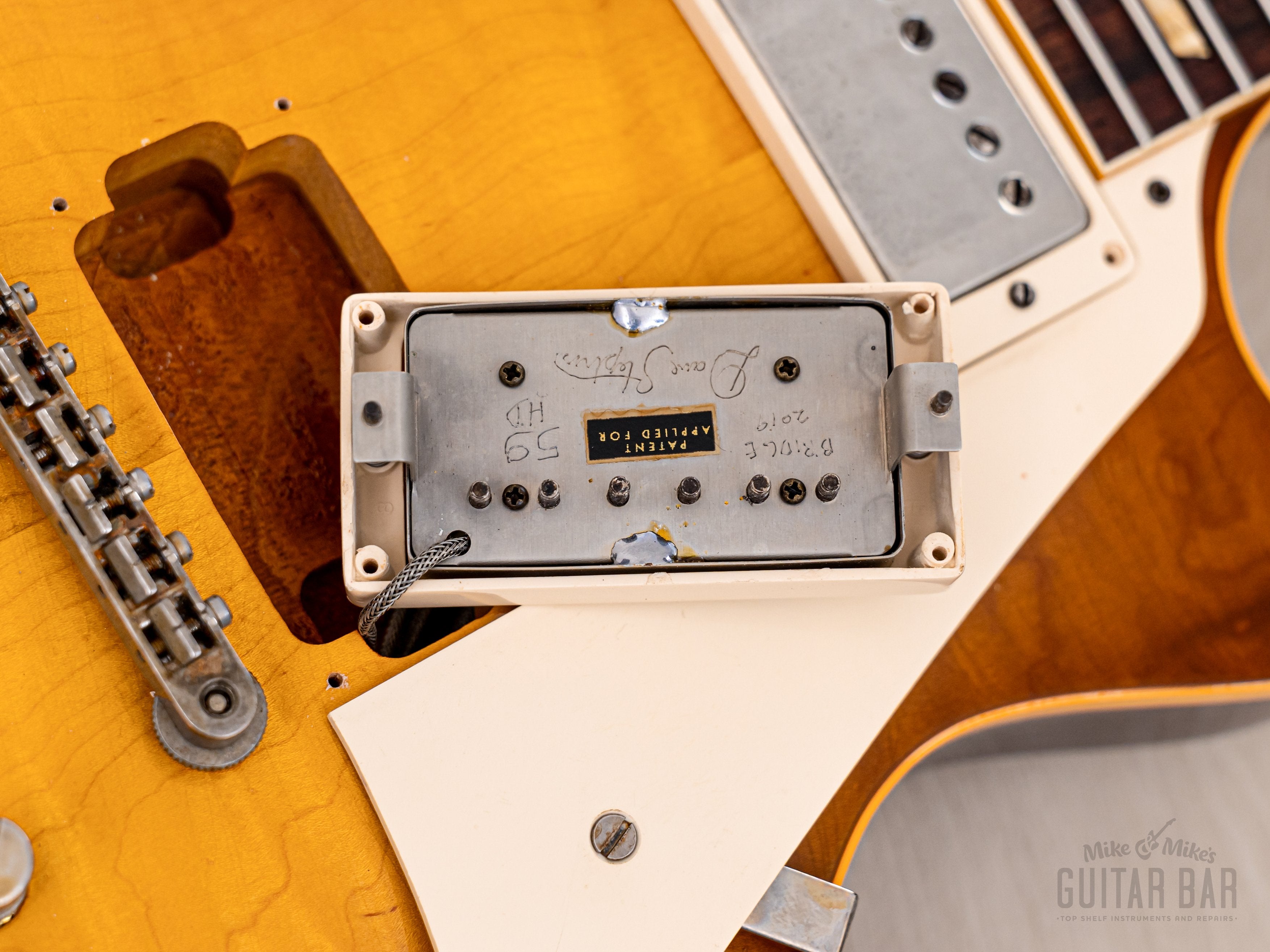 2022 Tom Bartlett 1959 Les Paul Standard ‘Burst Replica Amber Sunburst w/ Brazilian Board, Dave Stephens PAFs, Case