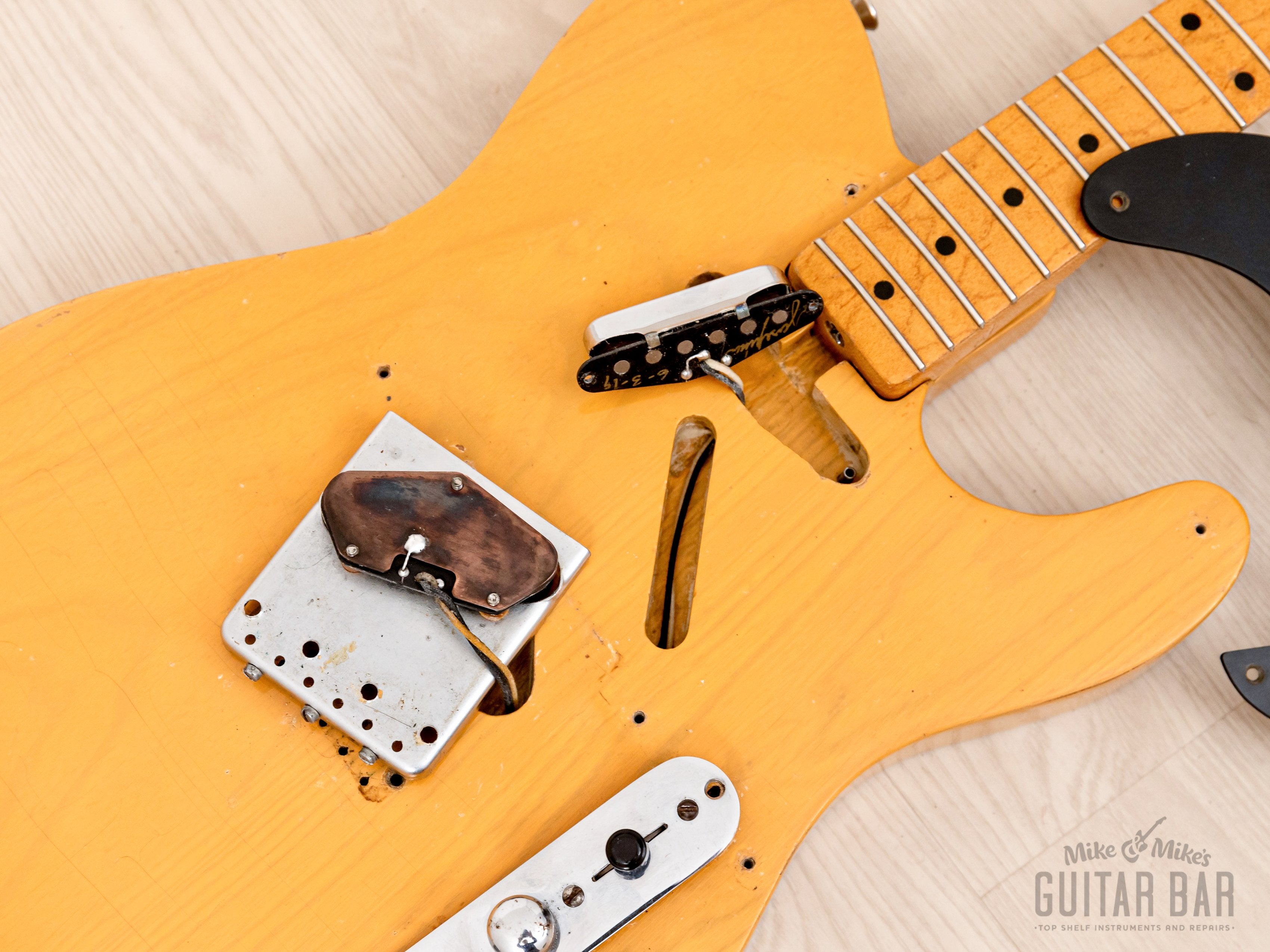 1953 Fender Telecaster Vintage Electric Guitar Blackguard Butterscotch w/ Tweed Case