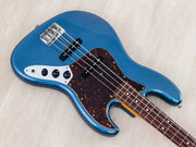 2005 Fender '62 Jazz Bass JB62 Lake Placid Blue, body angled view