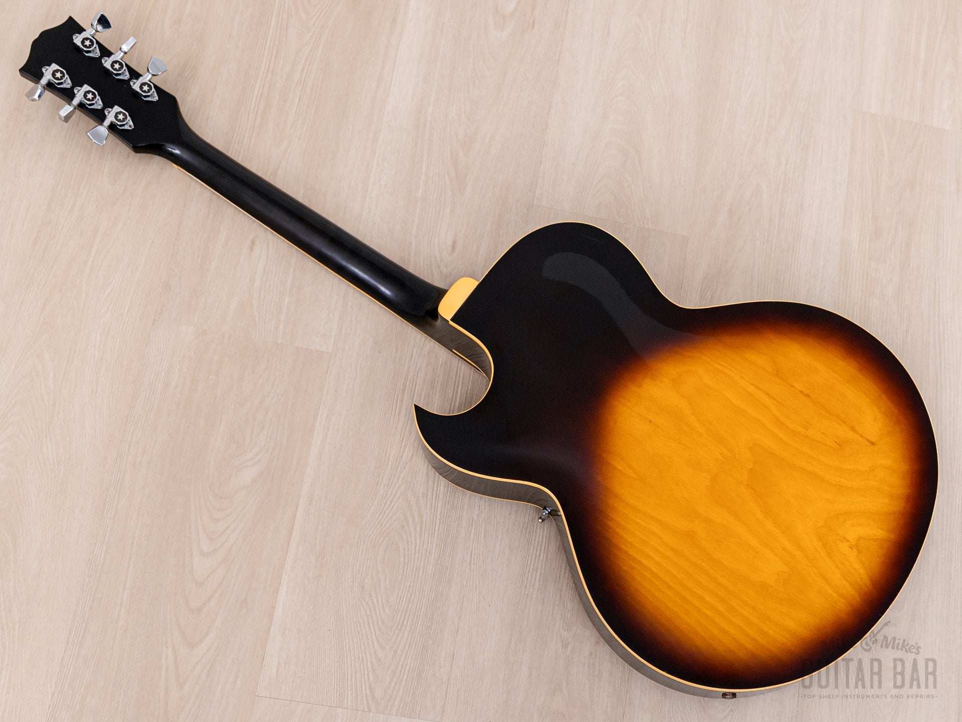 1974 Greco S-55 Vintage Hollowbody Guitar ES-175-Spec Sunburst w/ Embo