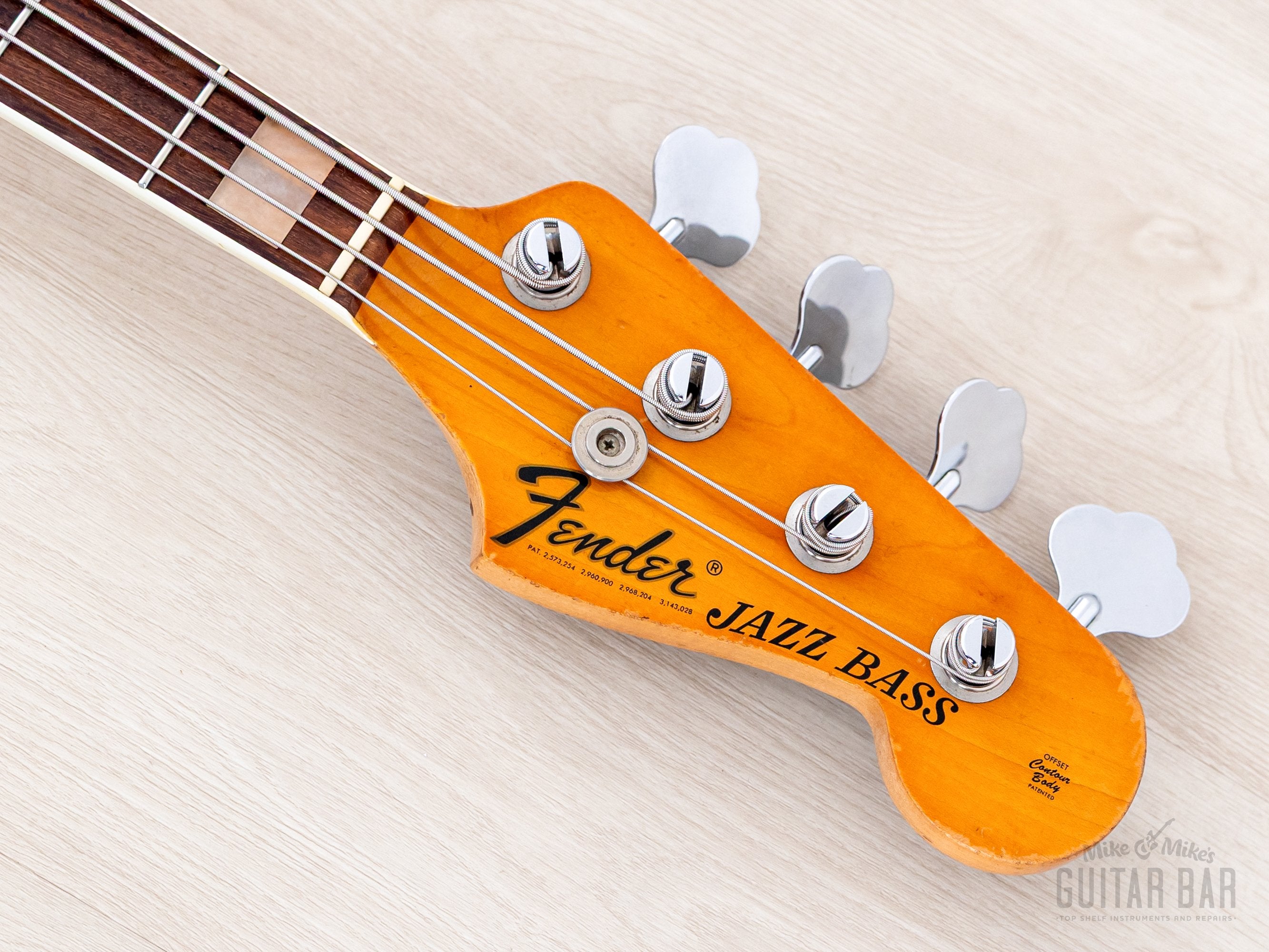 1969 Fender Jazz Bass Sunburst Faux Burst Vintage Bass w/ Case