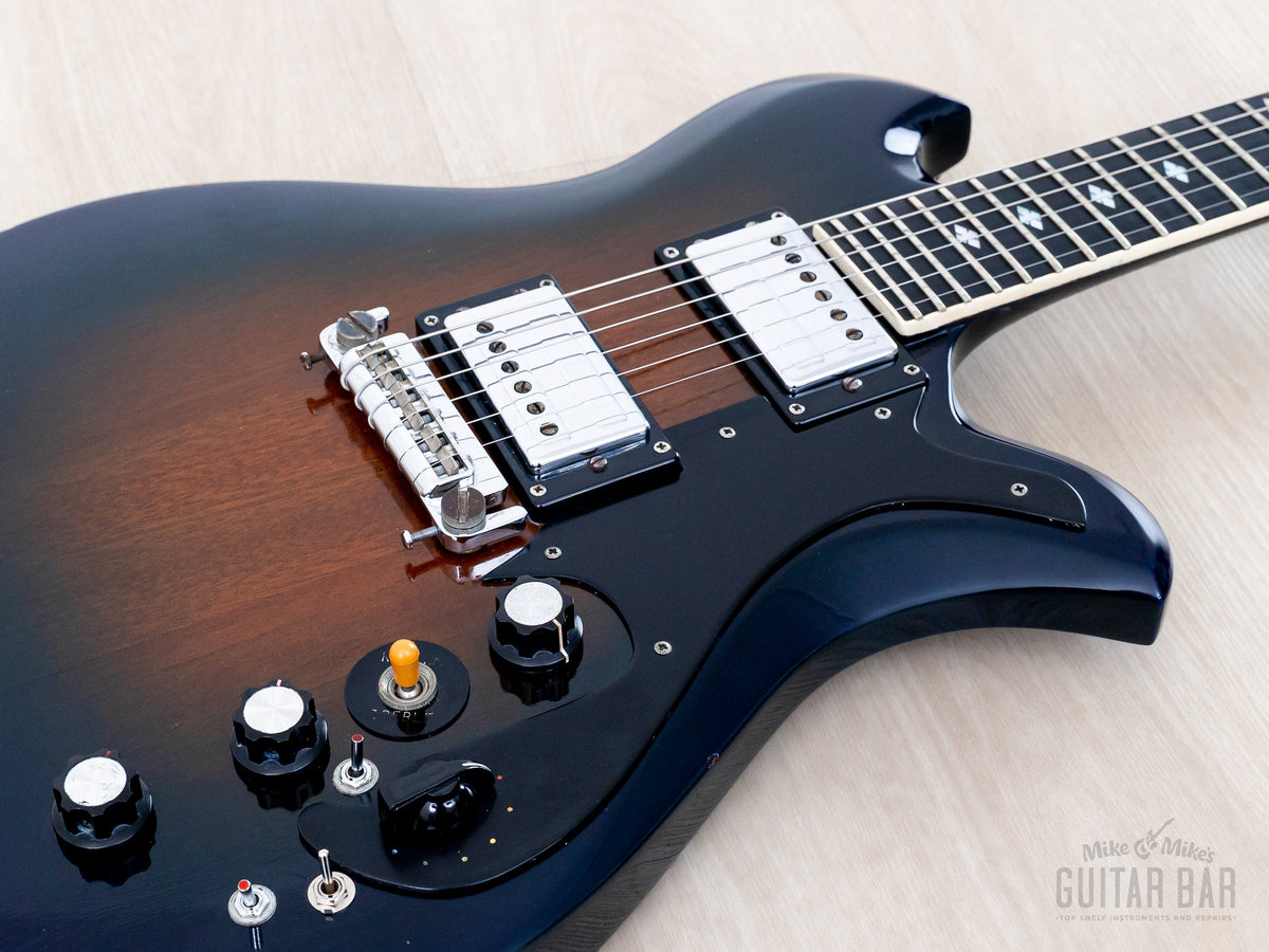 Seagull II body with Guild humbuckers and controls