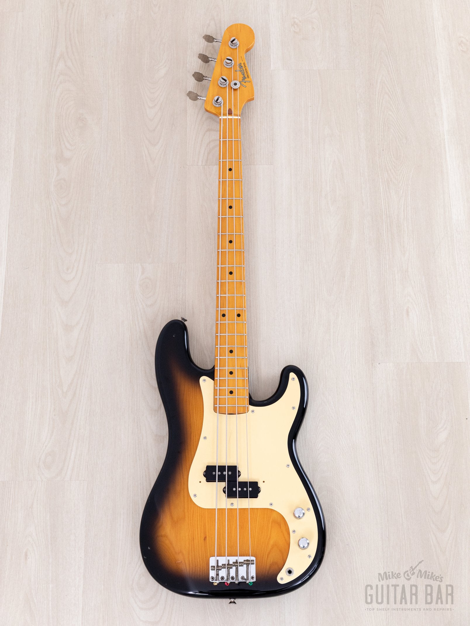 1982 Fender JV Precision Bass '57 Vintage Reissue PB57-70 Sunburst Ash