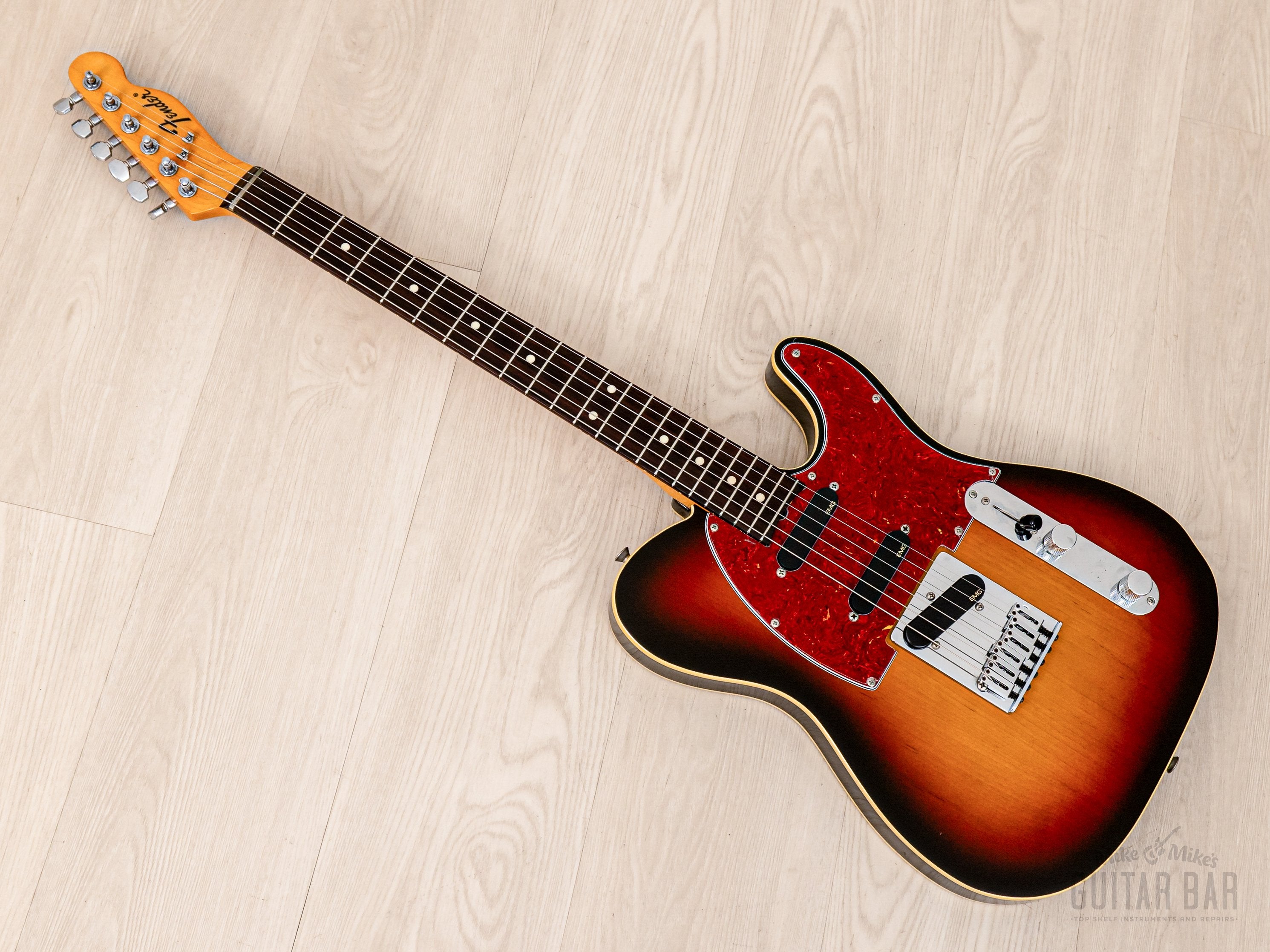 1993 Fender Order Made Roy Buchanan Bluesmaster Telecaster Custom Sunburst w/ EMG, Japan MIJ Fujigen