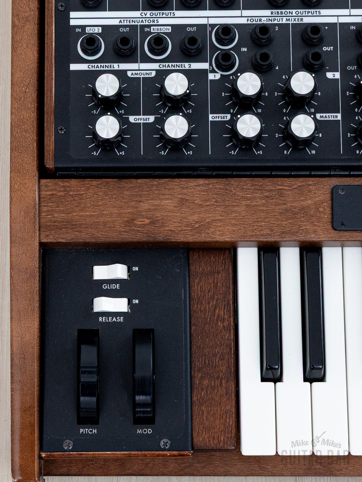 Moog Voyager XL left-hand controls and keys
