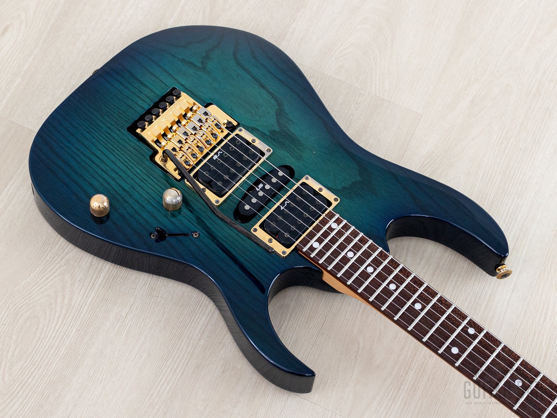 IBANEZ RG670 DIMARZIO DP155 FUJIGEN 日本製 1994 Ibanez RG670 HSH Royal Blue Sunburst w/ Dimarzio
