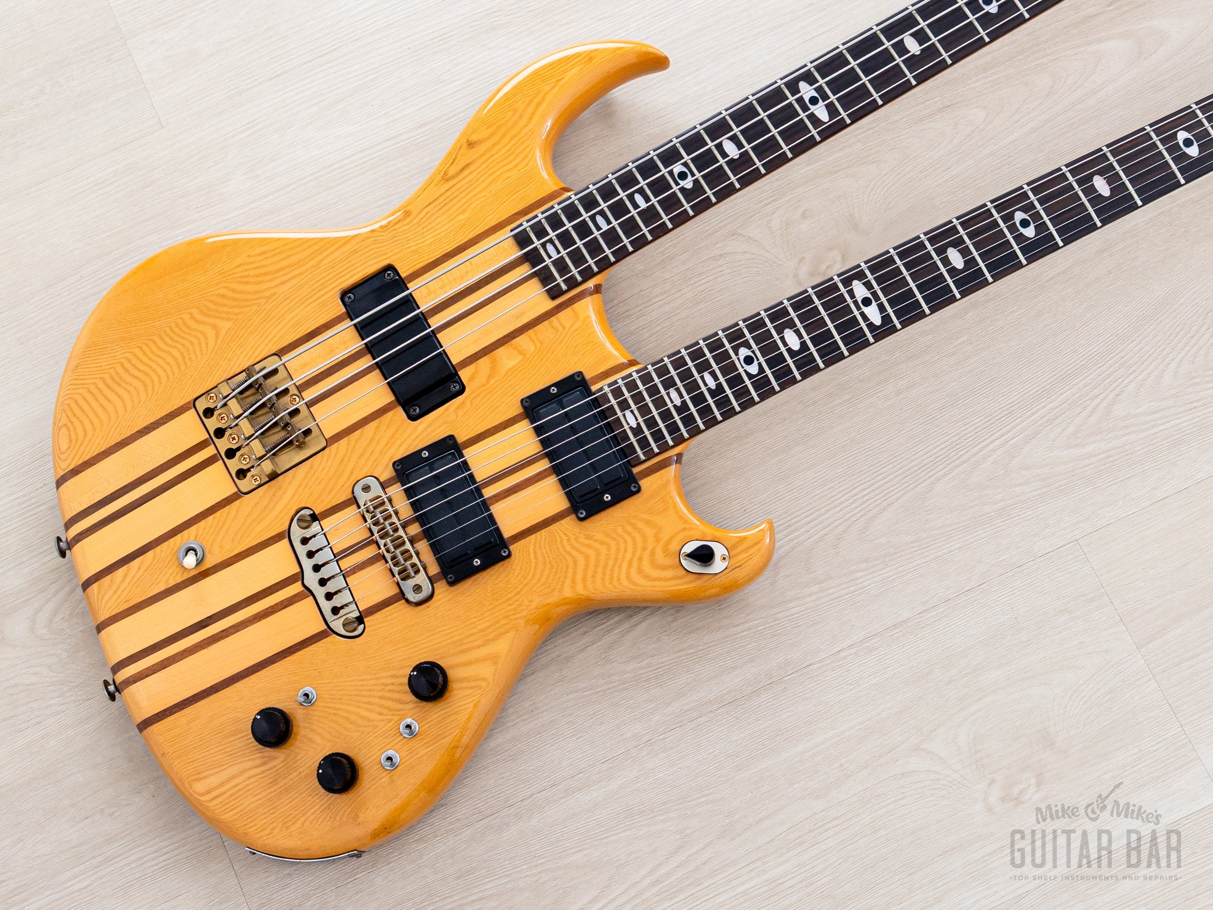 1981 Aria Pro II Super Twin ST-1504 Double Neck Vintage Neck Through G