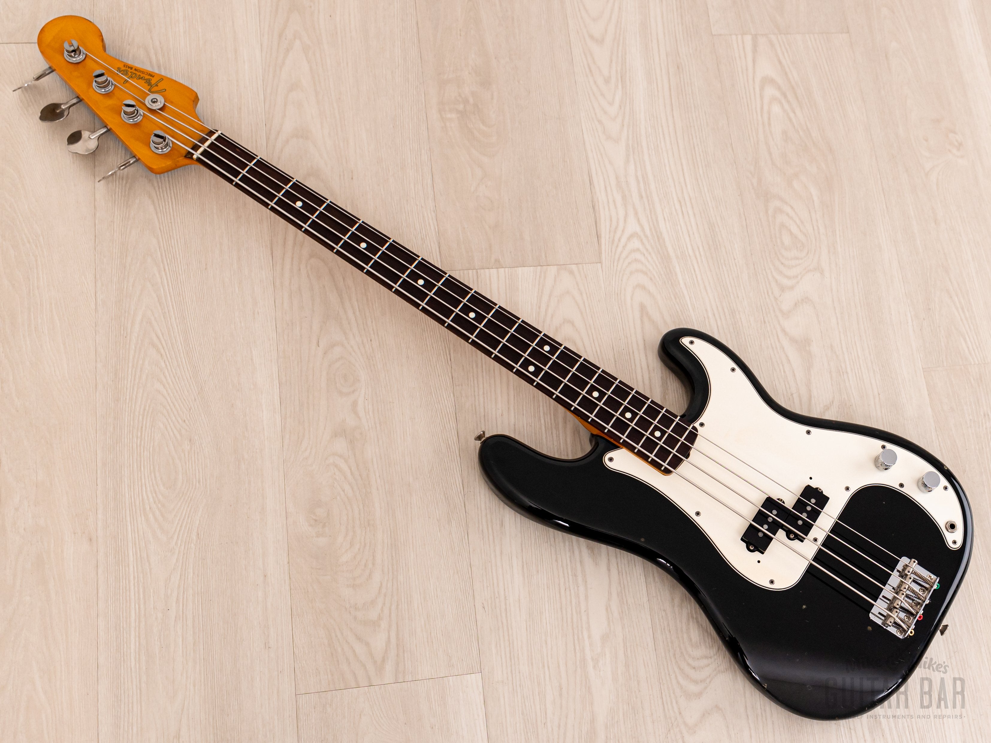 1984 Fender JV Precision Bass ‘62 Vintage Reissue PB62-80 Black, 100% Original, Japan MIJ Fujigen