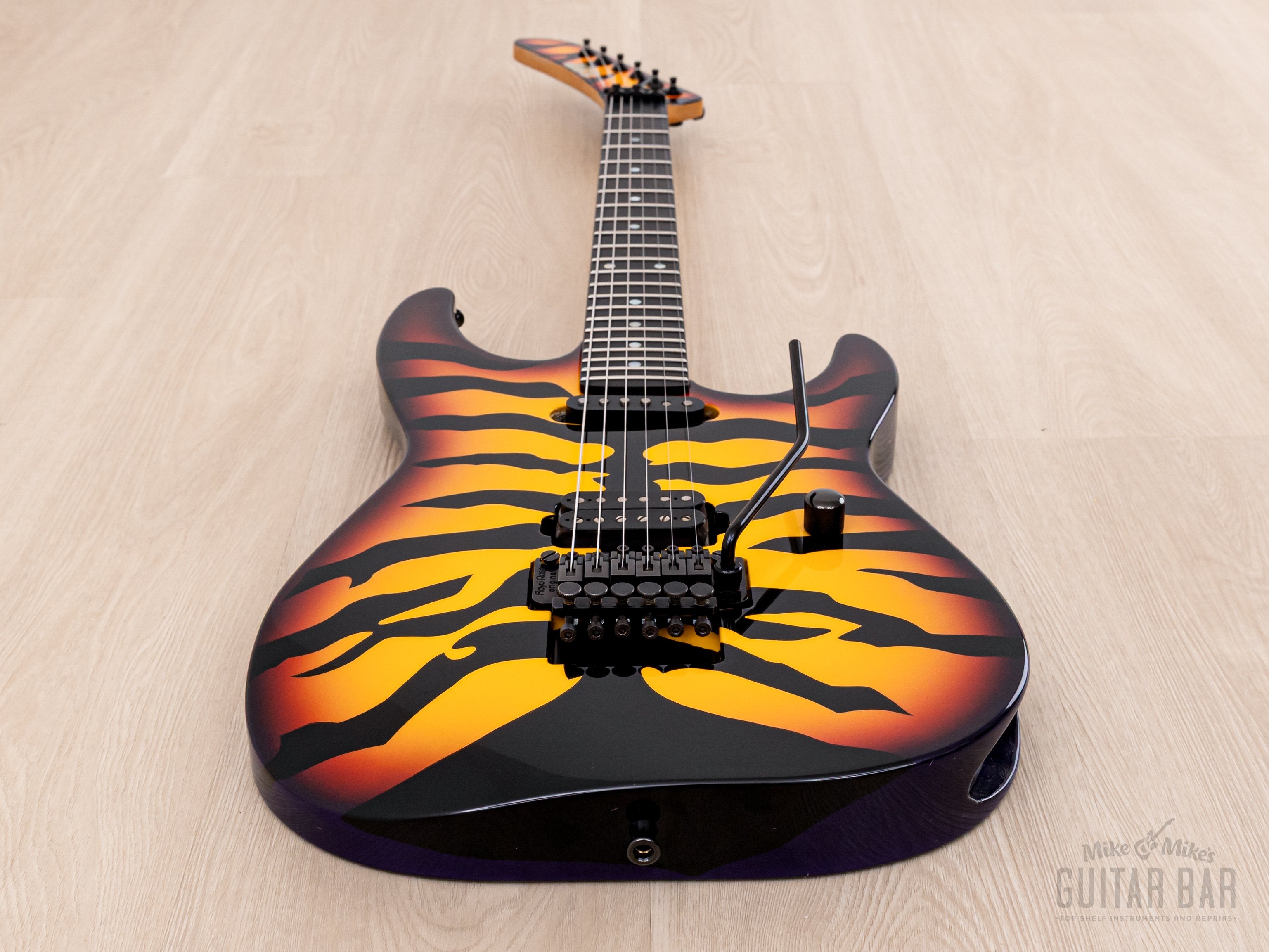 1989 ESP George Lynch SGL-300PT Purple Tiger, Near-Mint w/ Case