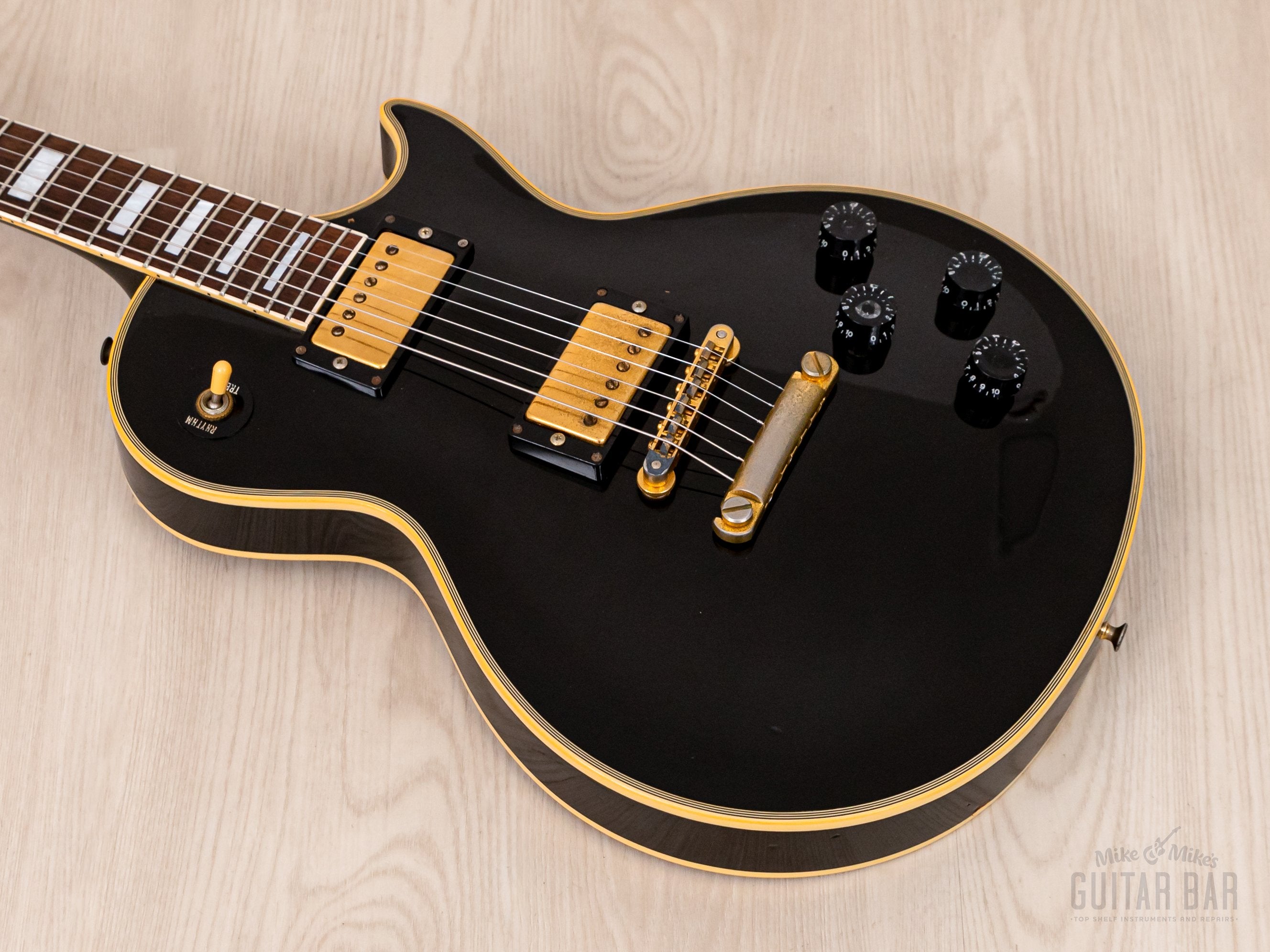 1989 Orville by Gibson Les Paul Custom LPC-EB Black Beauty w/ USA Bill Lawrence Humbuckers