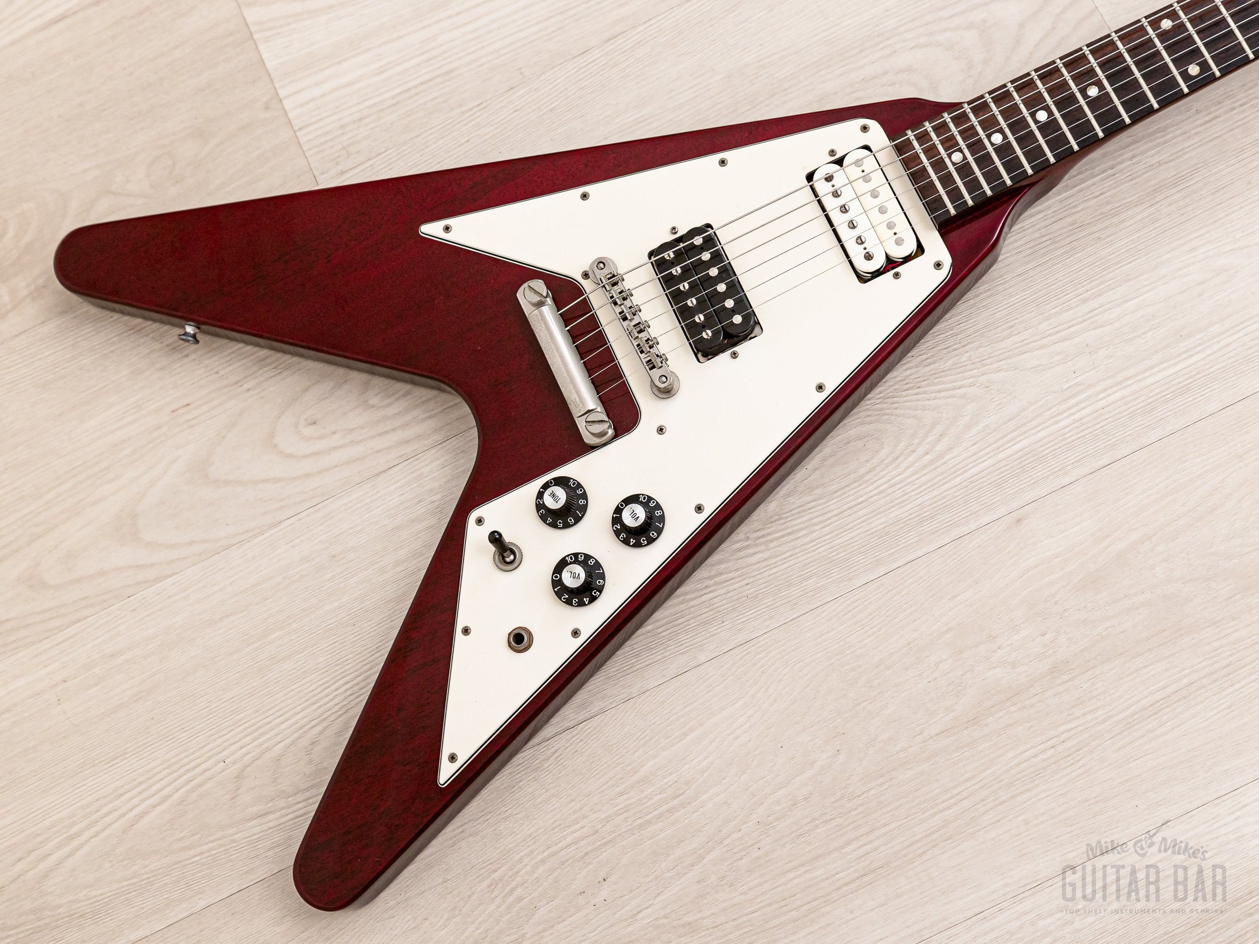 1995 Orville Flying V FV-74 Electric Guitar Cherry Gibson-Licensed  