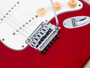 1984 Tokai Goldstar Sound TST-70 Metallic Red, bridge close-up