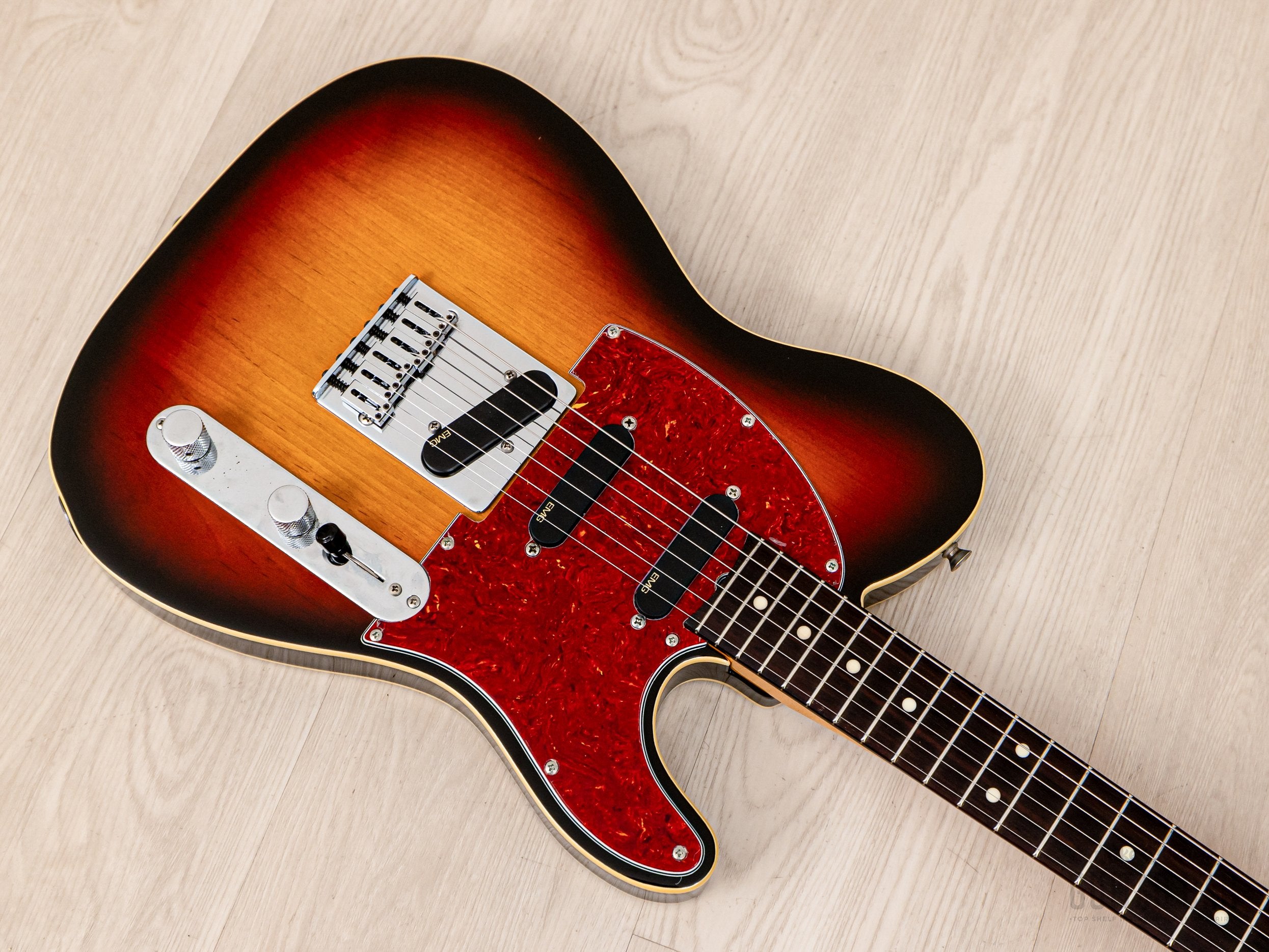 1993 Fender Order Made Roy Buchanan Bluesmaster Telecaster Custom Sunburst w/ EMG, Japan MIJ Fujigen