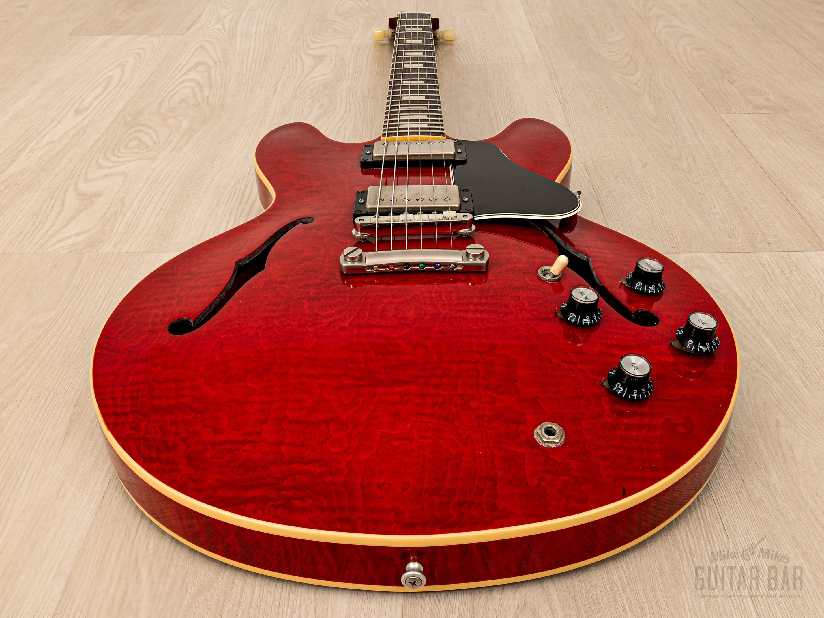 2015 Gibson Memphis Figured 1963 ES-335 TDC Block Limited Edition VOS Cherry w/ Case