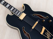 Ibanez PM100 body and lower neck, angled view