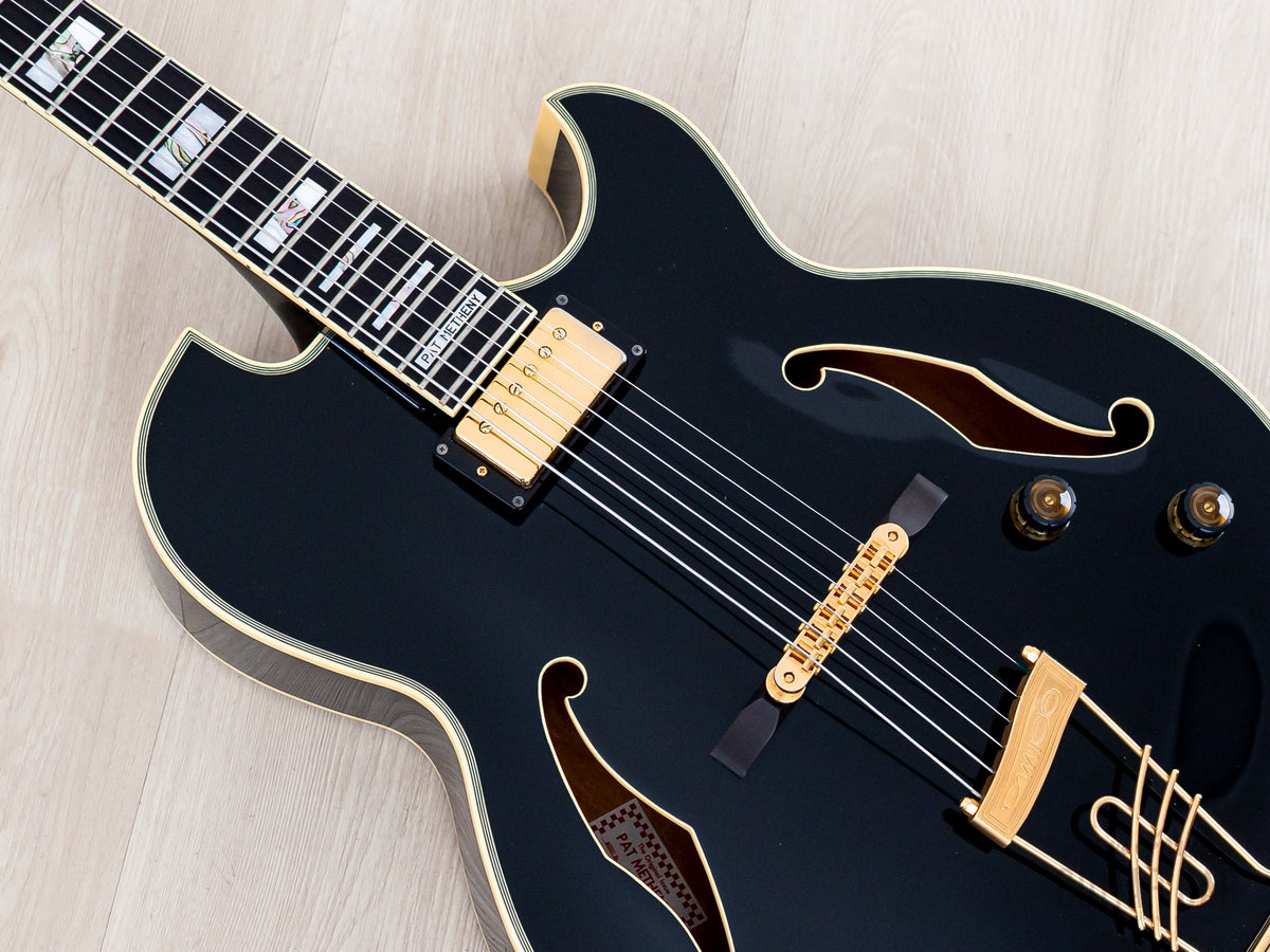Ibanez PM100 body and lower neck, angled view