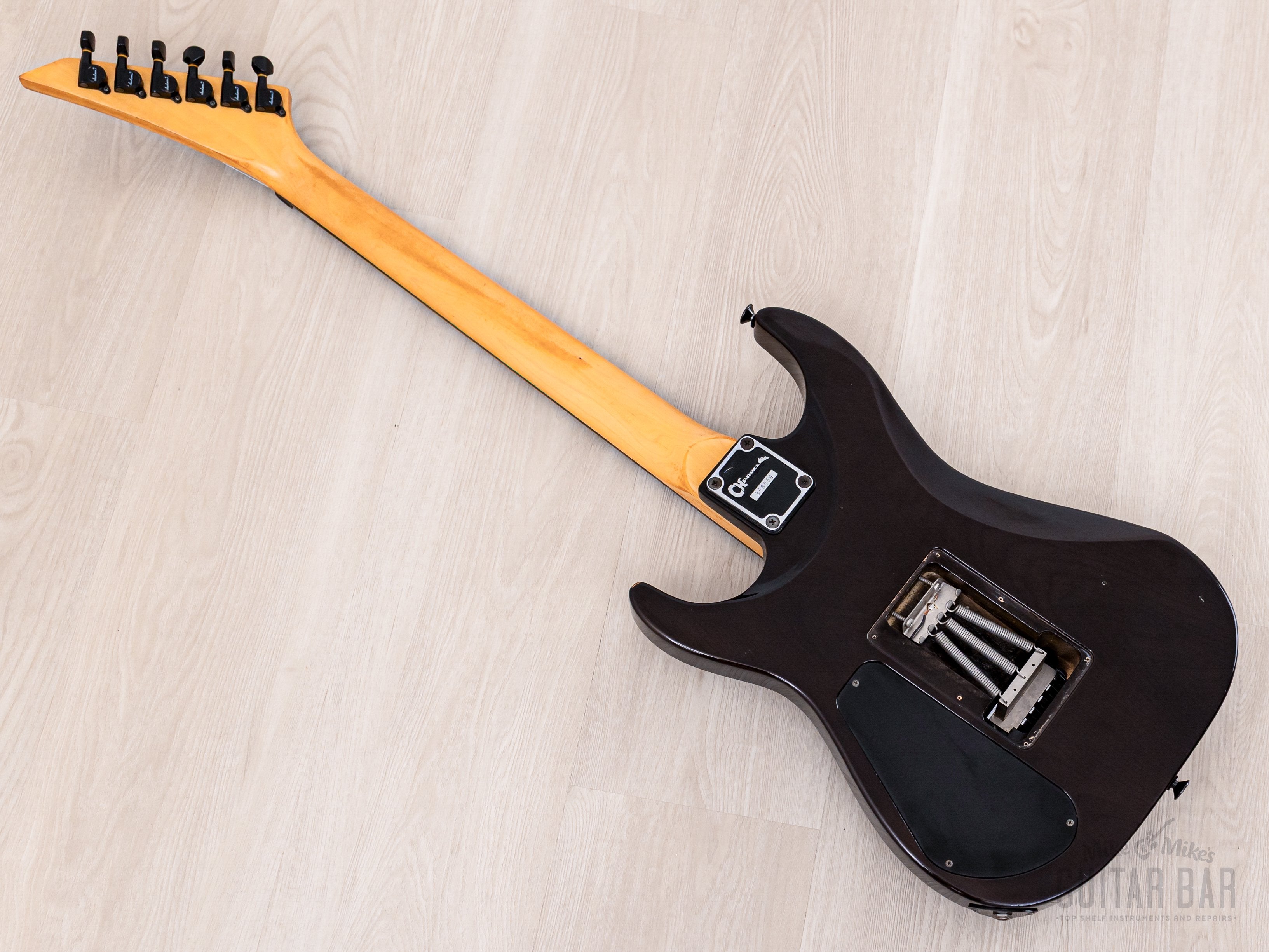 1990 Charvel by Jackson Dinky Arched-Top DKA-115-HSH See-Through Brown