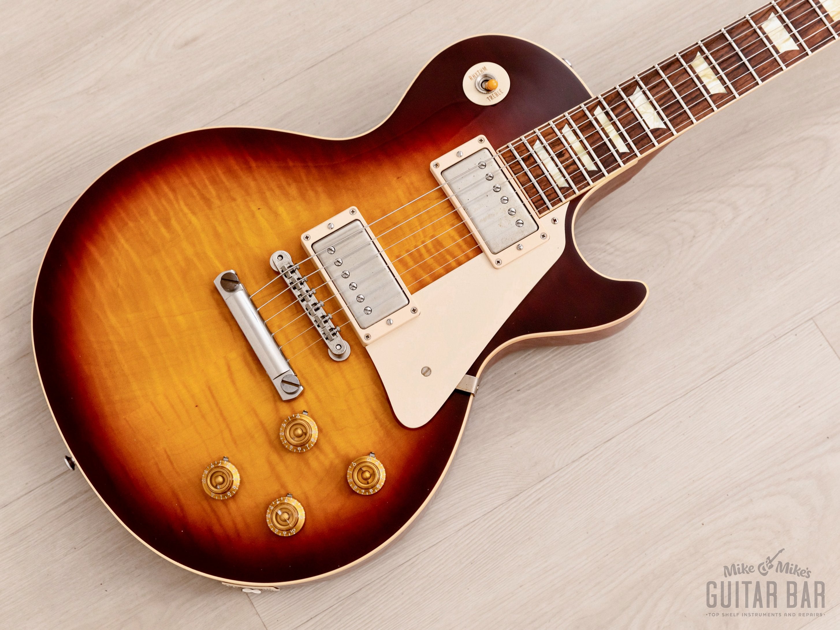 2013 Gibson Custom Shop Historic 1959 Les Paul Standard R9 Bourbon Burst w/ Case, COA, Tags