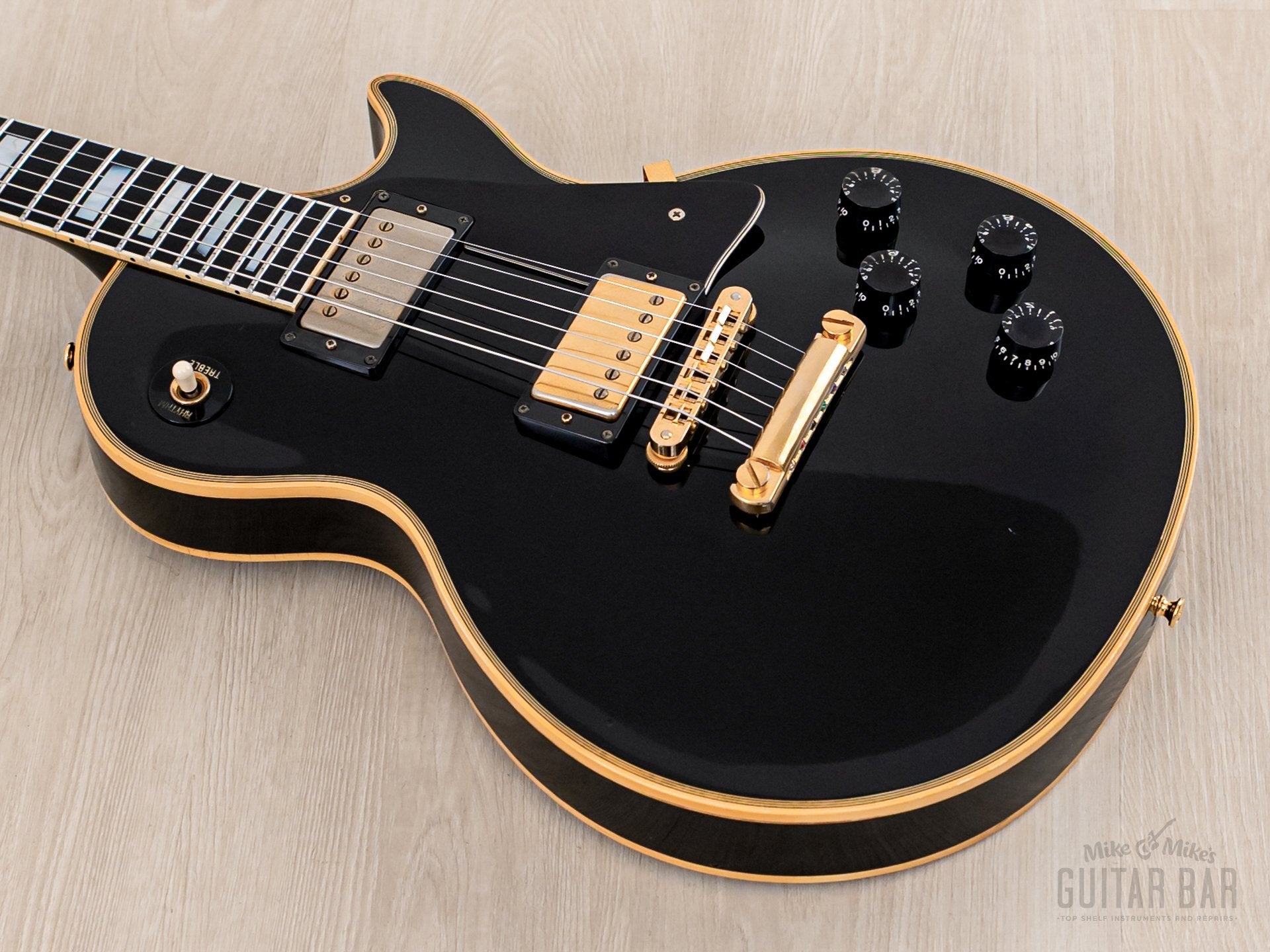 1989 Gibson Les Paul Custom Black Beauty Vintage Guitar Ebony w/ Bill