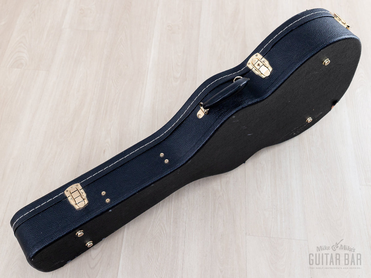 Black tolex hardshell case, latch side