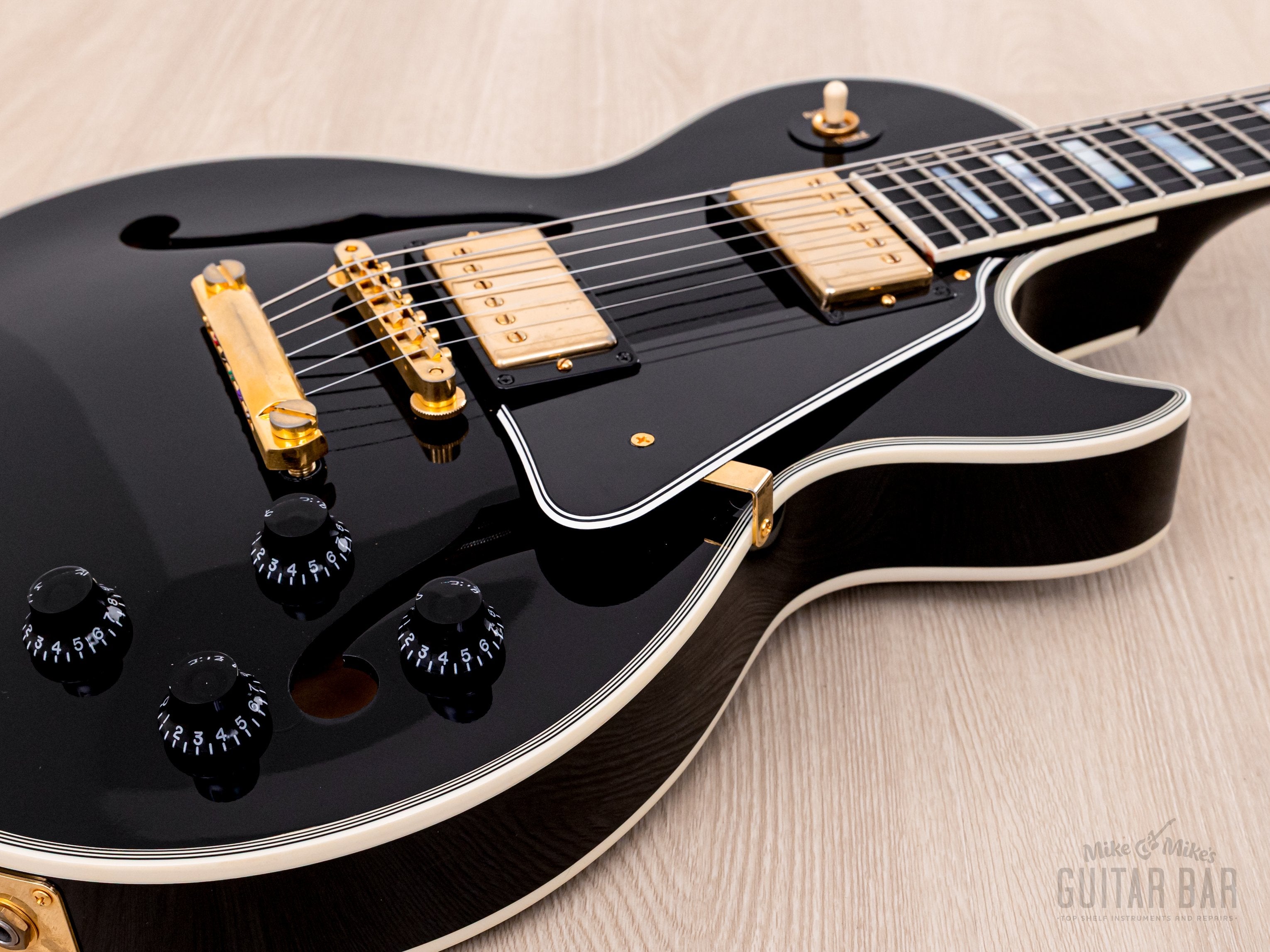 2015 Gibson Memphis ES-Les Paul Custom Black Beauty, Near-Mint w/ MHS Humbuckers, COA, Tags & Case