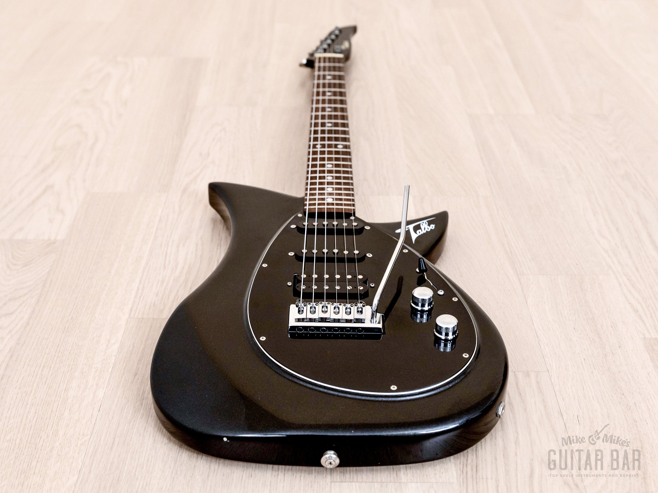 1990s Tokai Talbo A-125SH Aluminum Body Guitar Black Sparkle, Japan