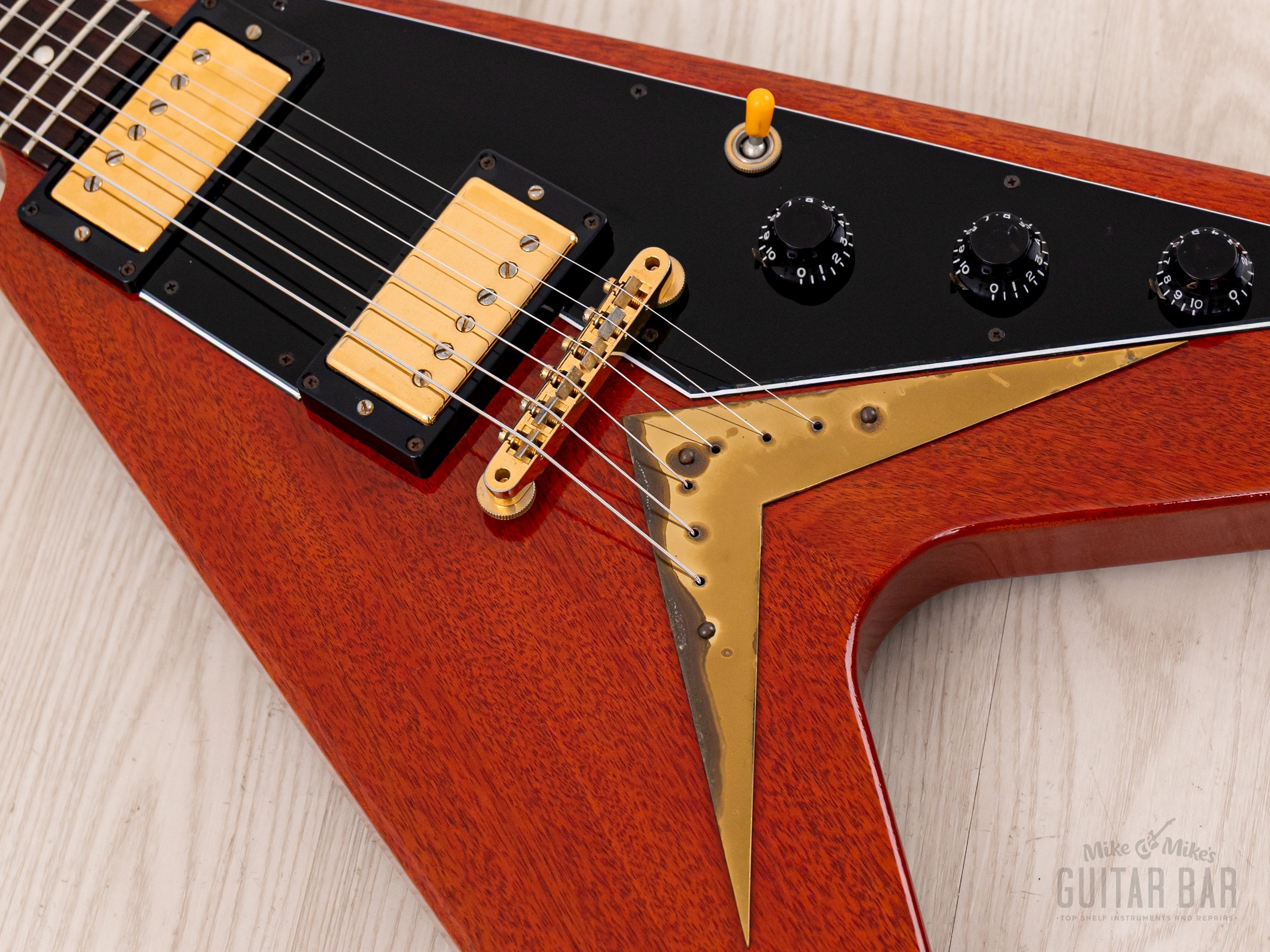 2008 Gibson Custom Shop Historic 1958 Flying V Mahogany VOS (Cherry) w/ 57 Classic PAFs, COA, Hangtags & Case