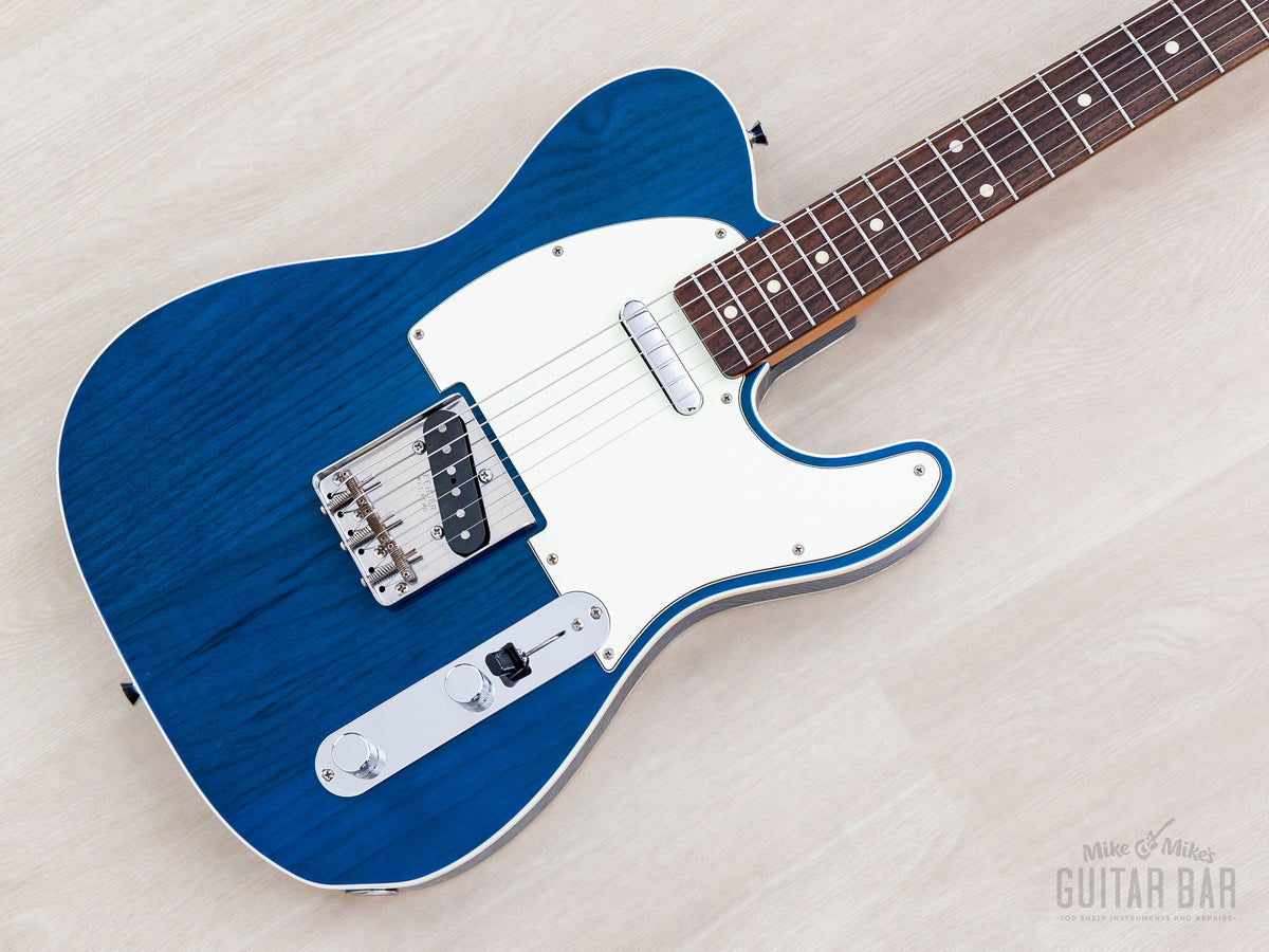 2016 Fender Classic 60s Telecaster Custom Trans Blue, front angled view