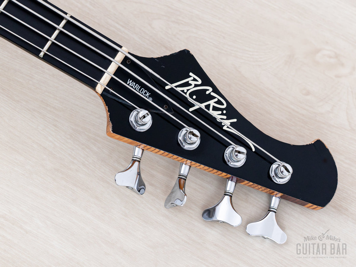 BC Rich Warlock Bass reverse headstock front