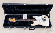 Guitar in the open hardshell case