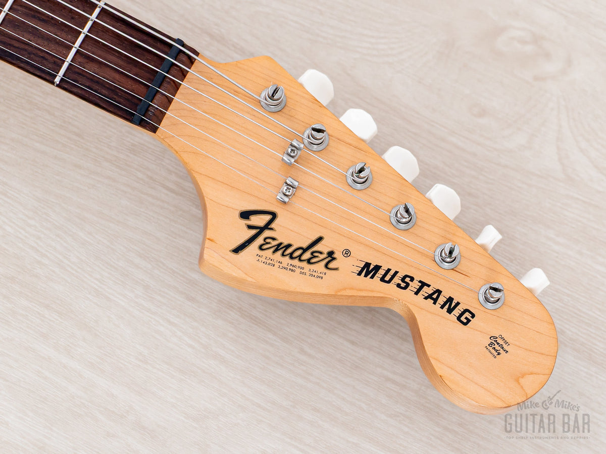 Mustang headstock front with Fender logo