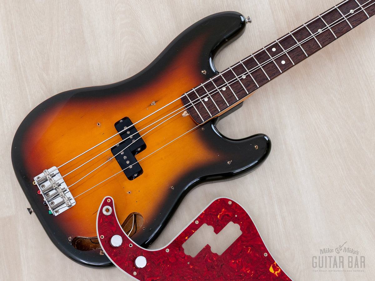 Body with pickguard removed, pickup and route visible