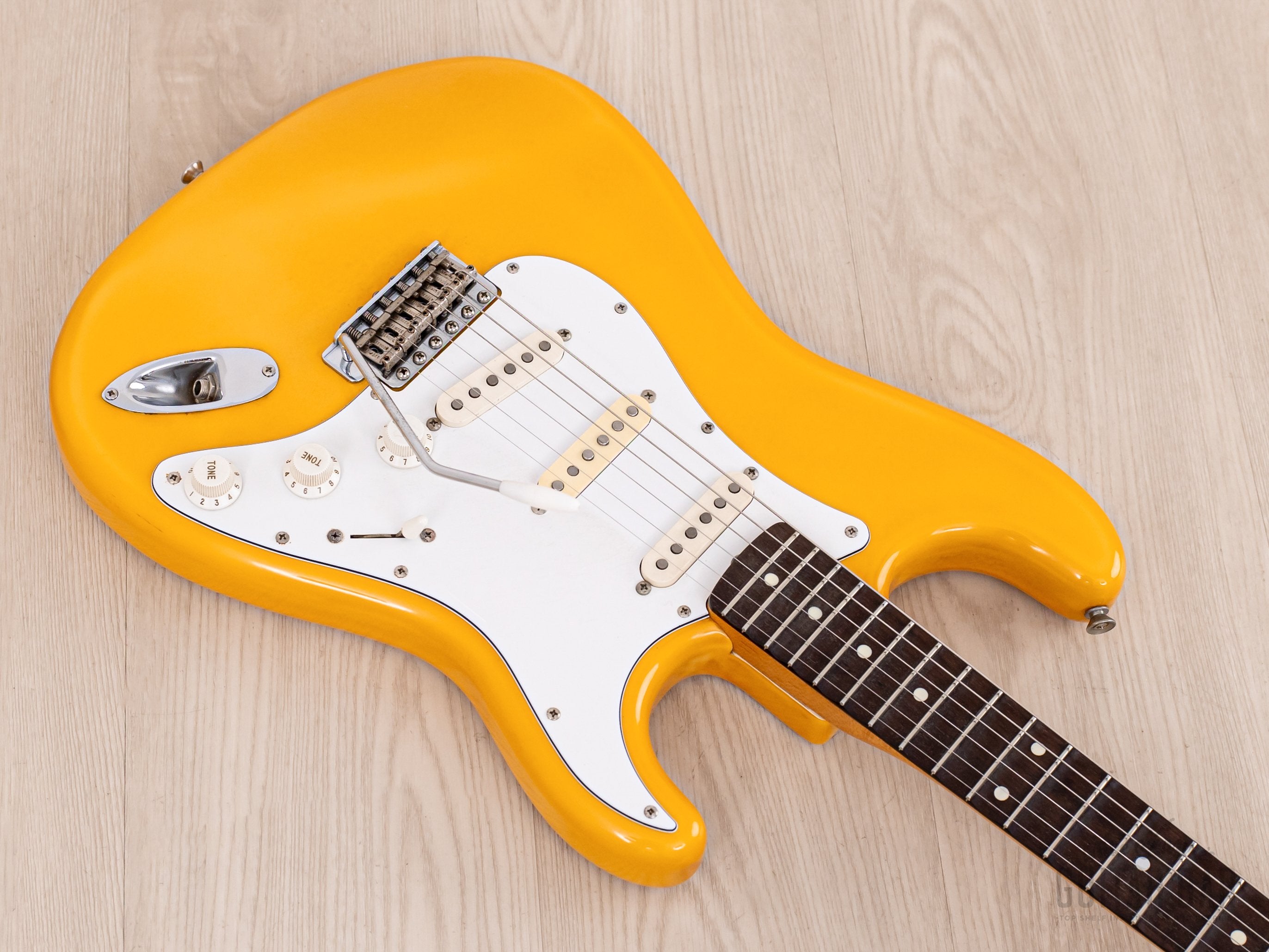 1986 Fender Order Made Yngwie Malmsteen Stratocaster ST62 Yellow White w/ USA Dimarzio DP117, Japan MIJ Fujigen