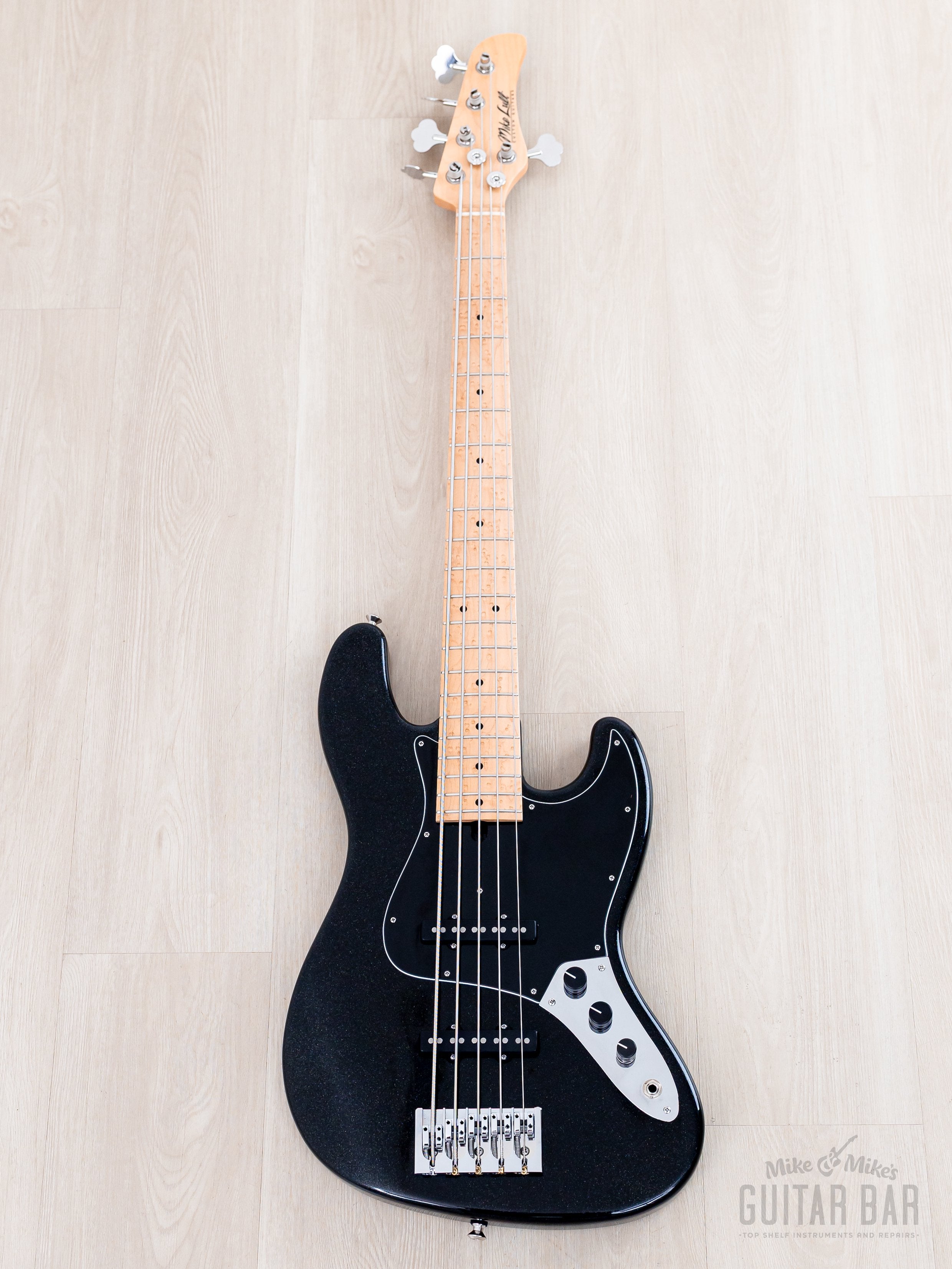 Mike Lull ジャズベース 2024 Mike Lull Custom Guitars V5 5-String Jazz Bass Black Pearl w/ Han