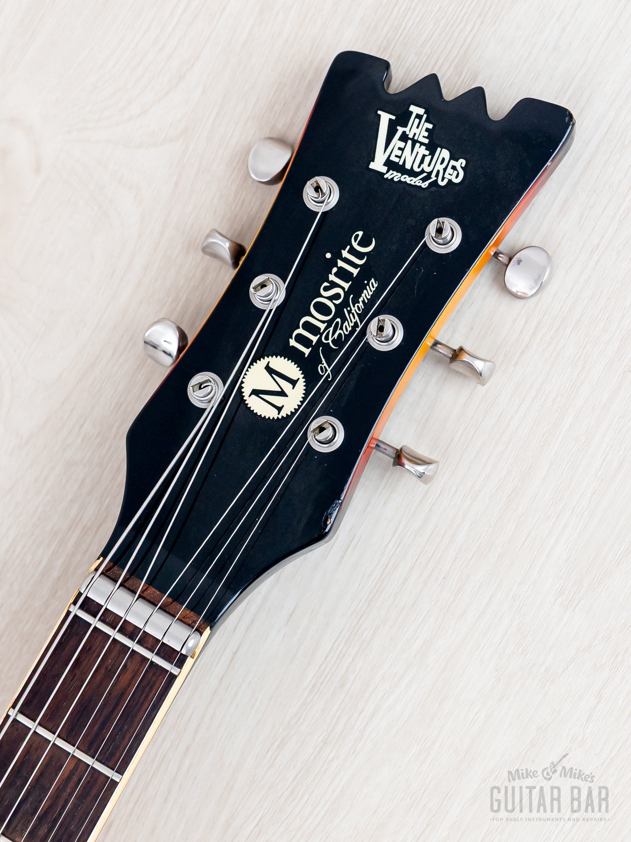 1990s Mosrite Ventures Model Excellent '65 Sunburst, Nokie Edwards-Sig