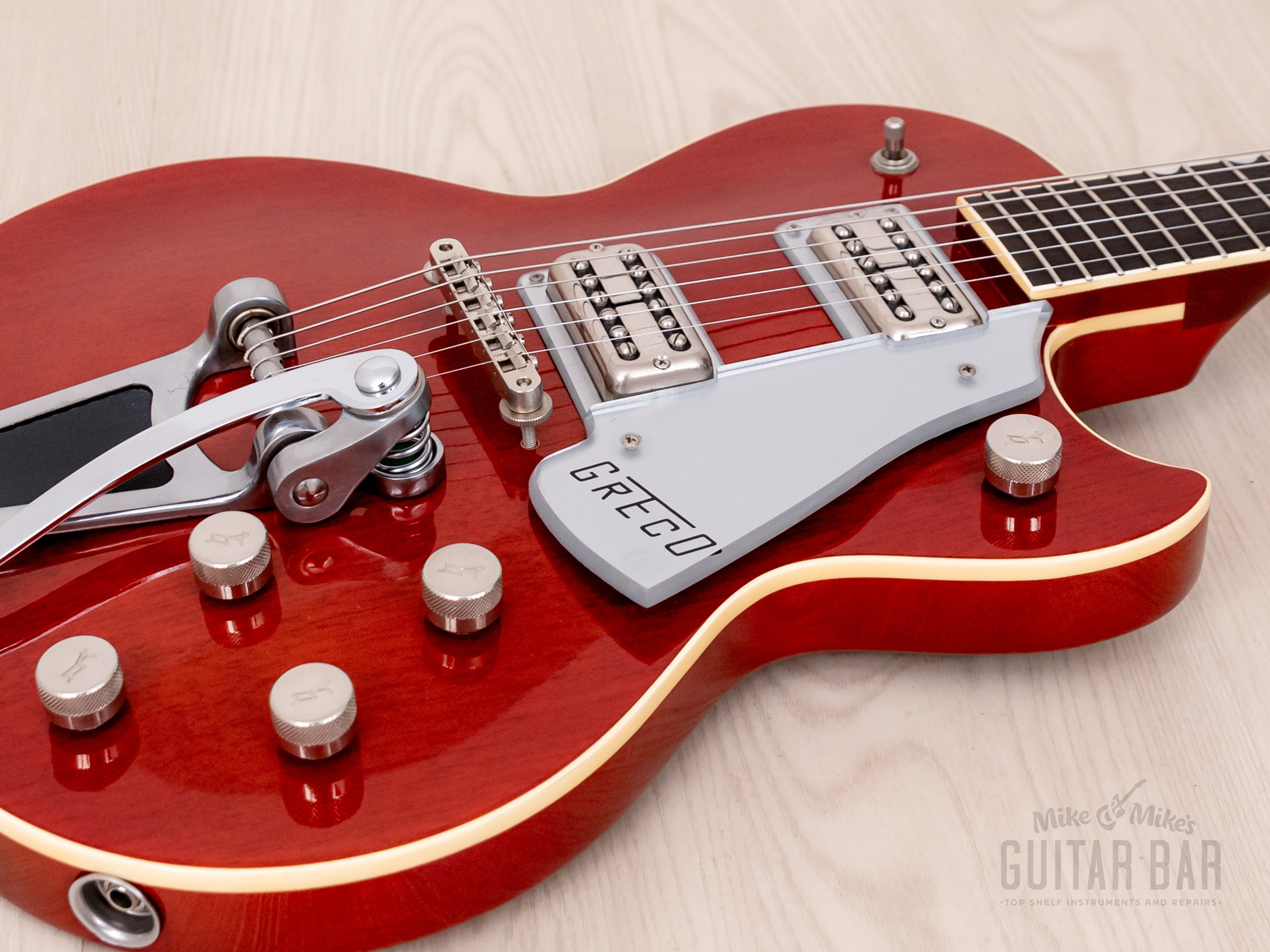 1988 Greco RJ-85 Roc Jet Vintage Guitar Cherry Red, Japan Fujigen