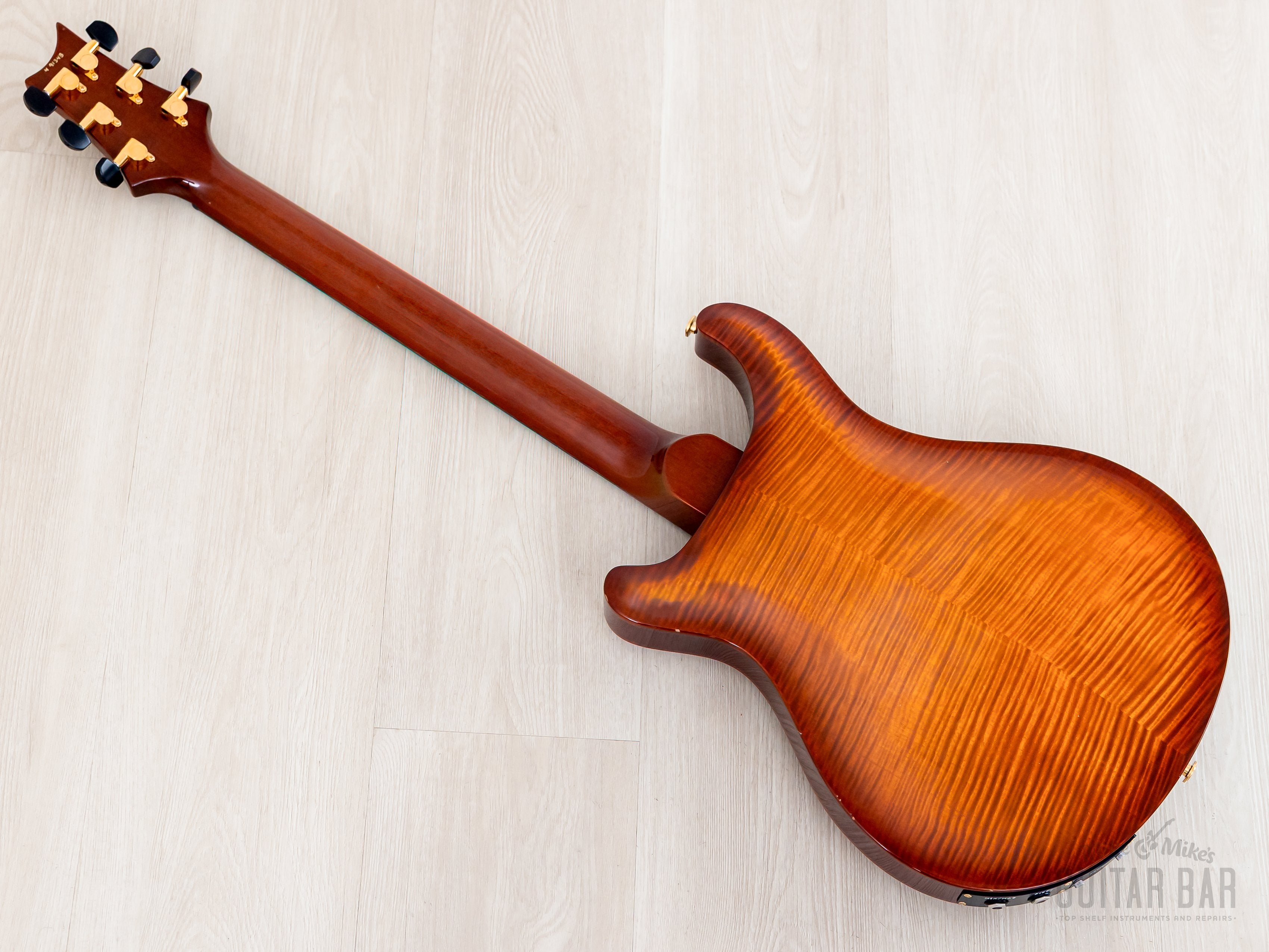 2004 Paul Reed Smith Hollowbody II Piezo Artist Package Violin Amber B