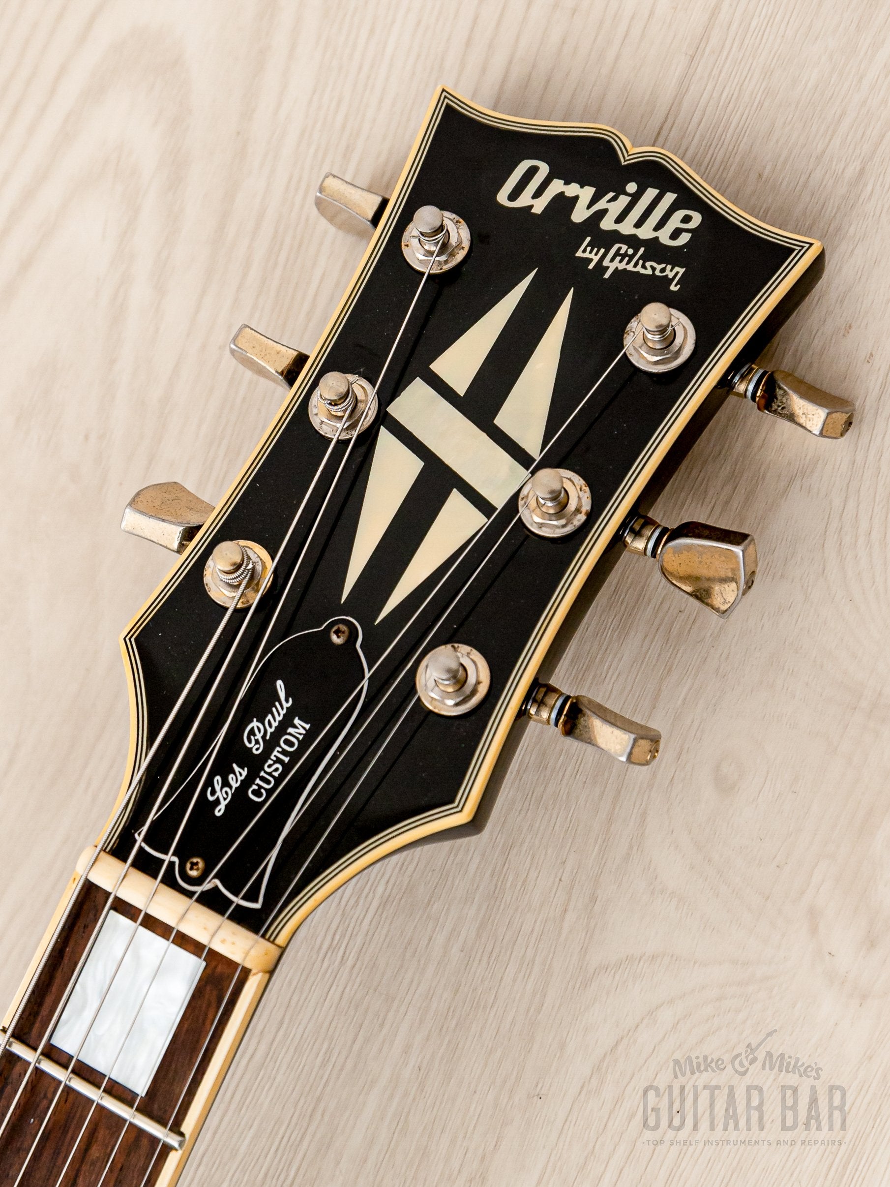 1988 Orville by Gibson Les Paul Custom LPC Black Beauty w/ Tim Shaw PAFs, Japan Terada