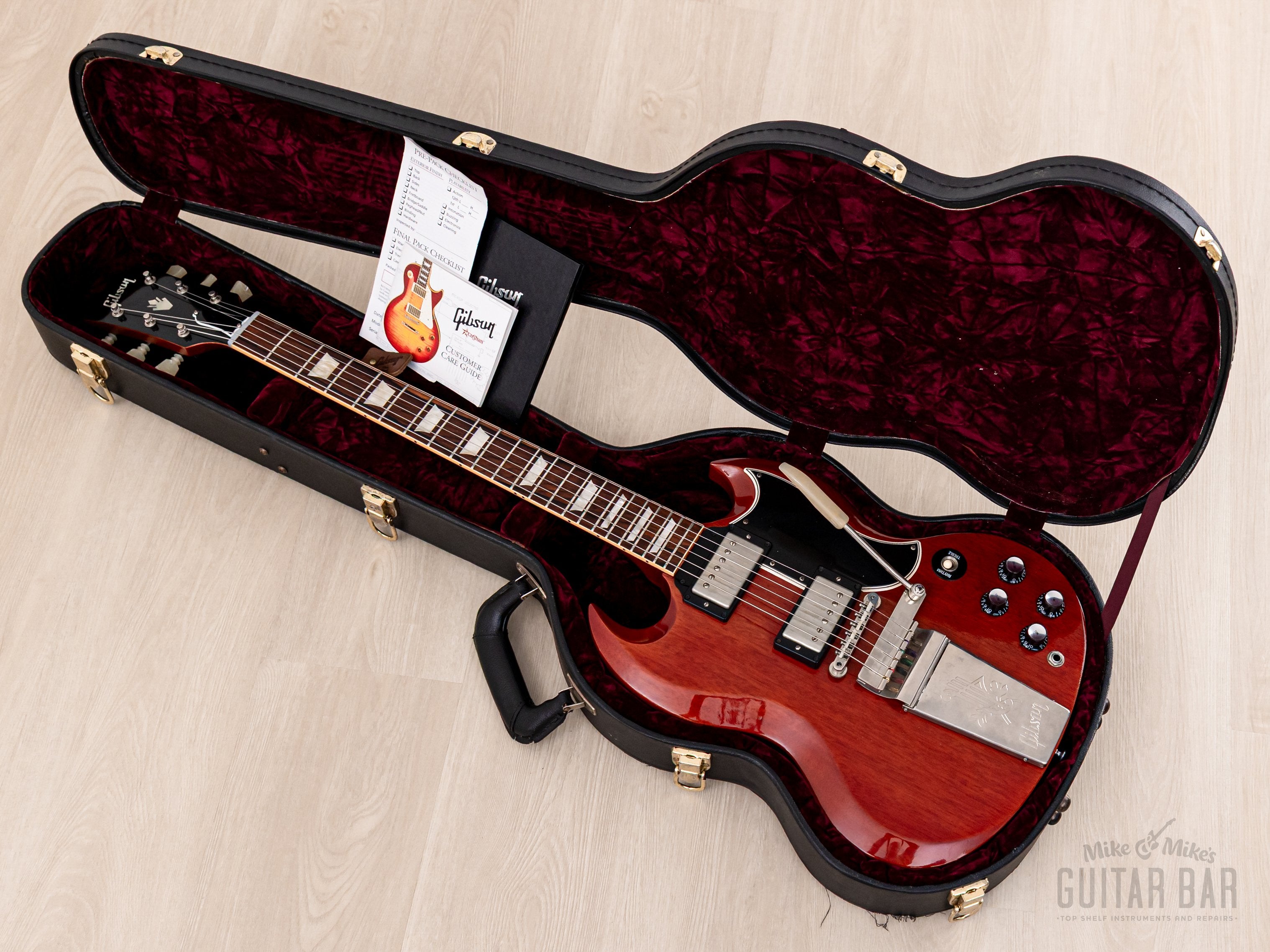 2008 Gibson Custom Shop Historic 1964 SG Standard Aged Cherry VOS w/ Burstbucker PAFs, COA, Case