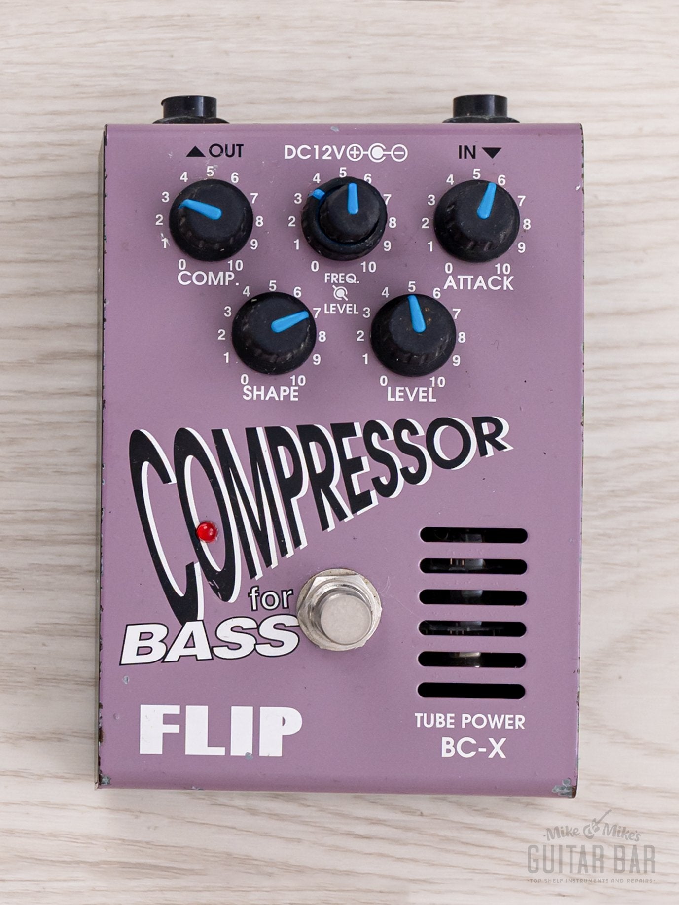 Guyatone Flip BC-X Compressor For Bass Tube-Driven Effects Pedal