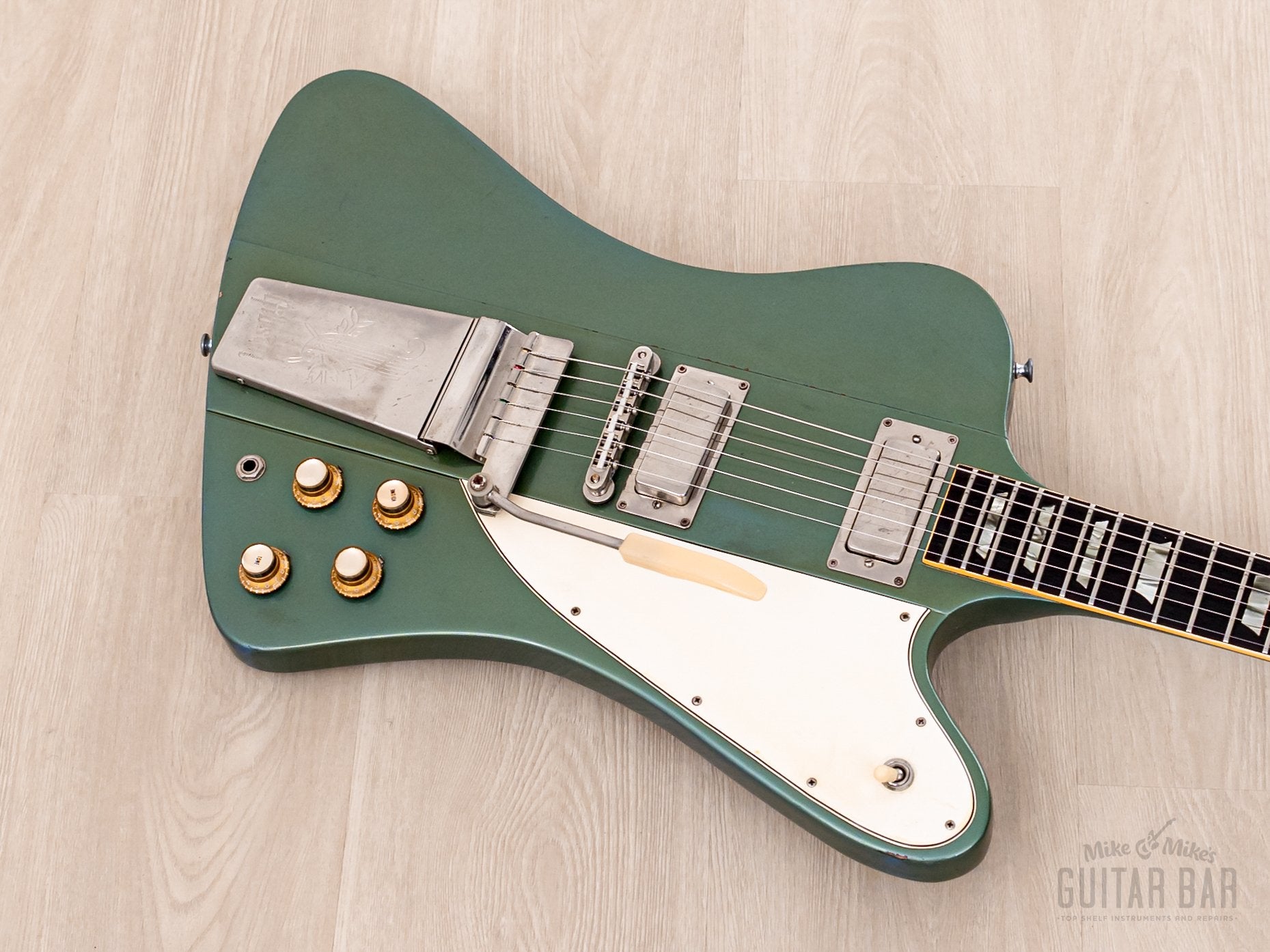 1963 Gibson Firebird V Reverse Body Pelham Blue Vintage Guitar w/ Case, The Hives Howlin' Pelle Almqvist