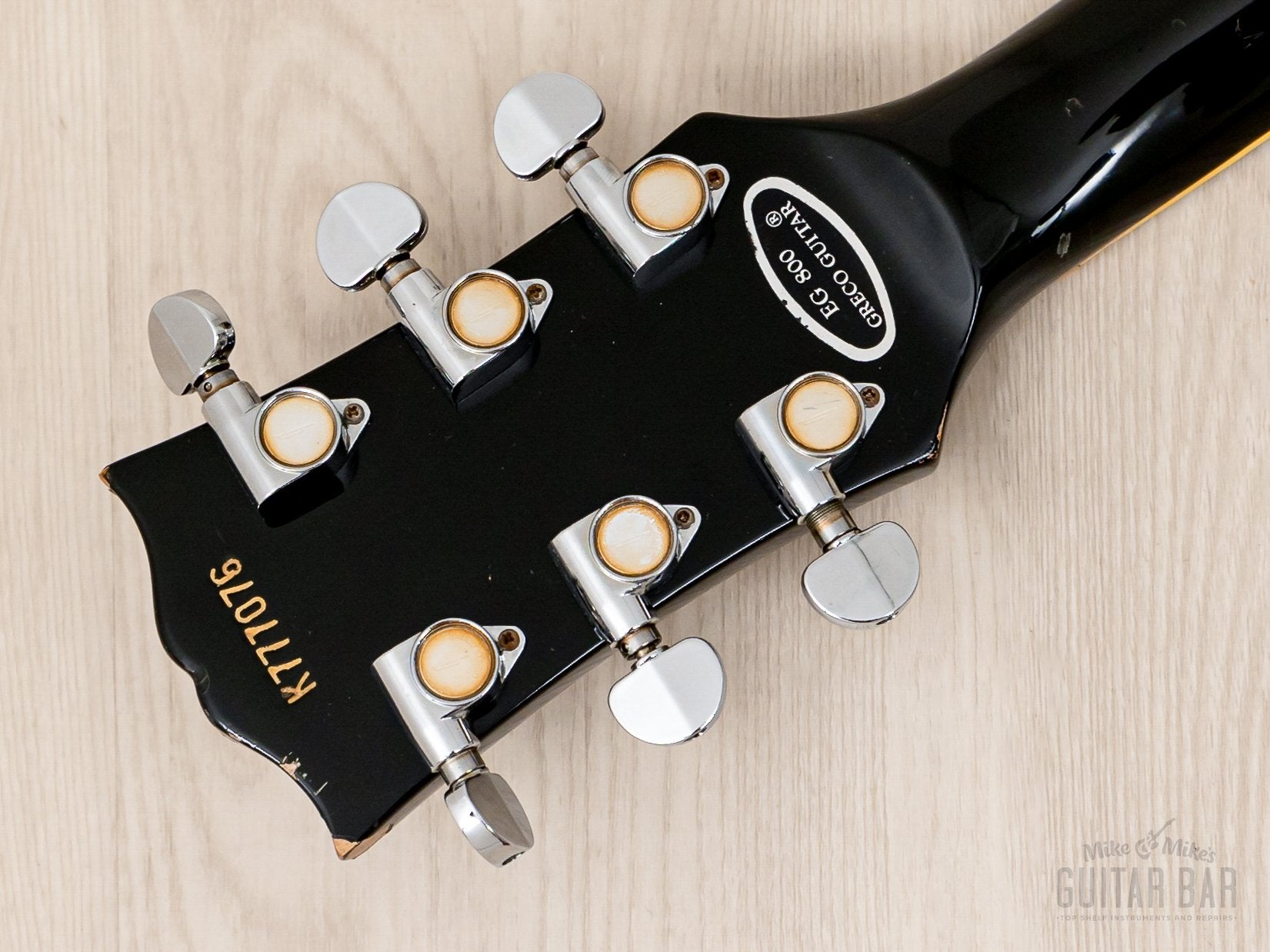 1977 Greco EG800PB Vintage 3 Pickup Custom Black Beauty Frampton Phenix, Japan Fujigen
