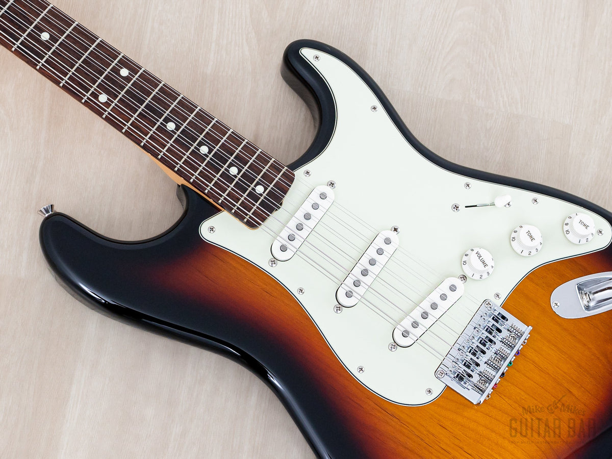 2024 Fender Stratocaster XII 12-string Sunburst, body angled view