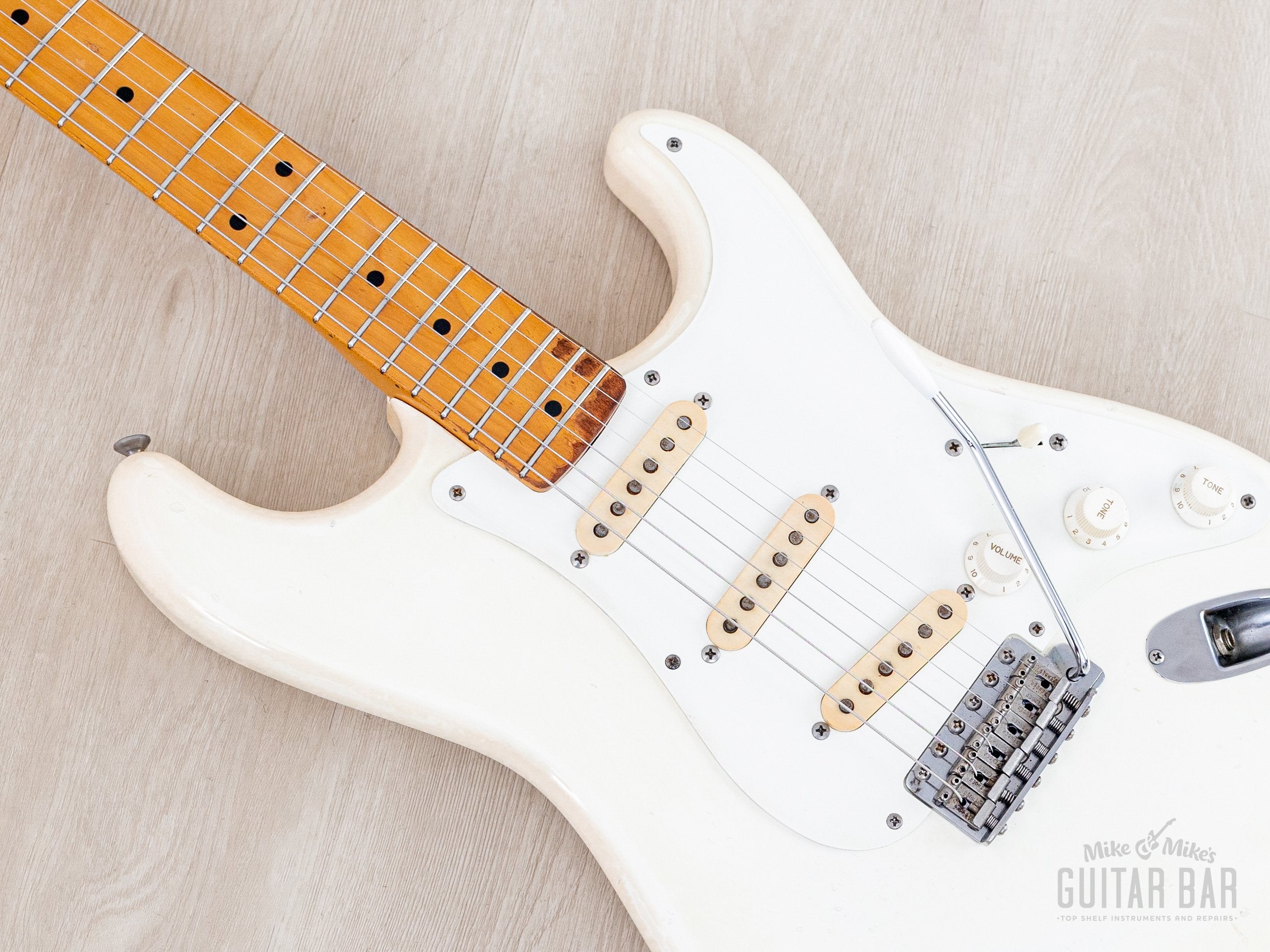 1982 Fender '57 Stratocaster JV ST57-65 Olympic White w/ USA Fullerton