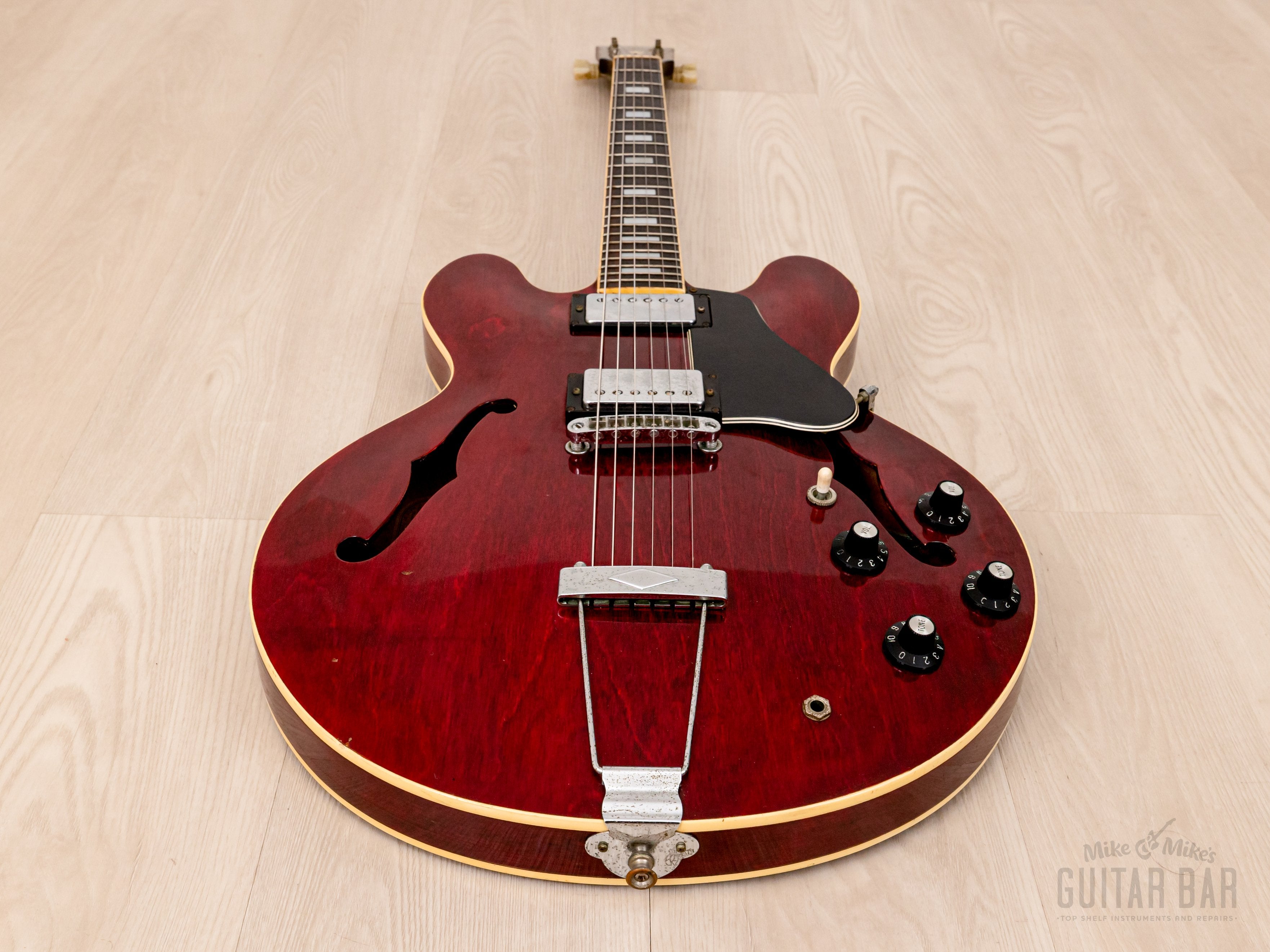 1978 Greco SA-550 Vintage ES Guitar Wine Red w/ Ebony Board & Maxon U-1000, Japan Fujigen