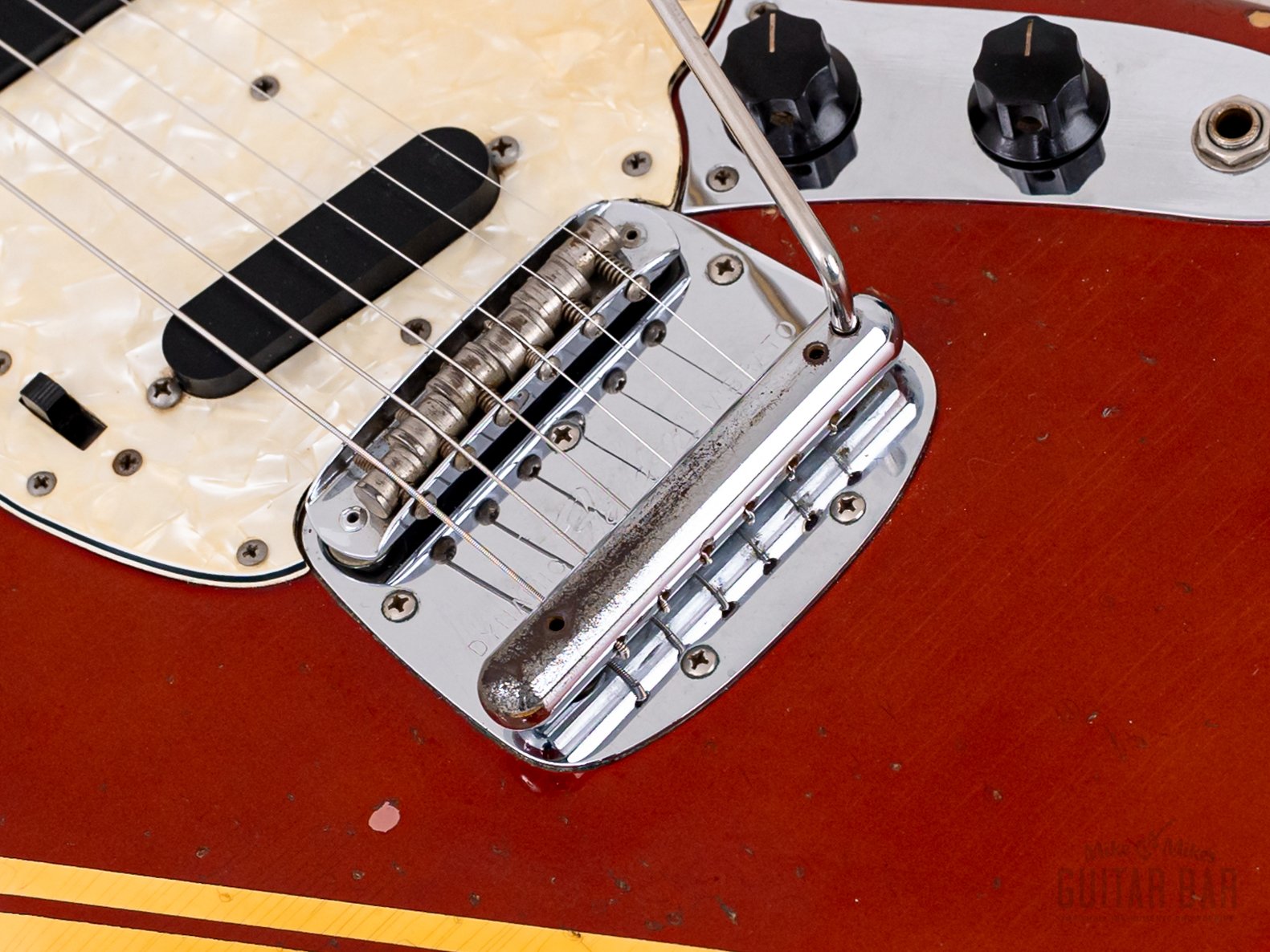 1974 Fender Competition Mustang Vintage Offset Guitar Competition Red
